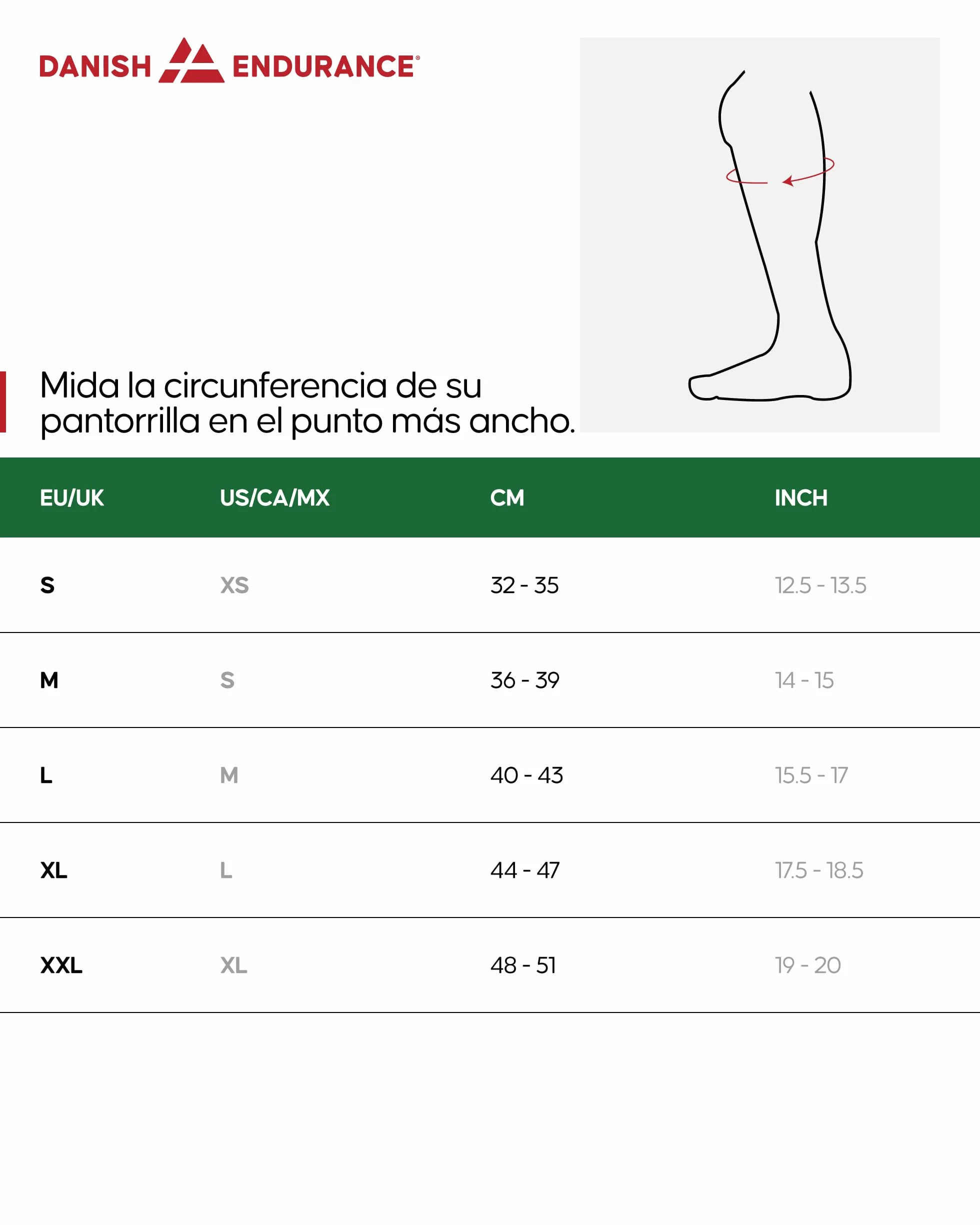 DANISH ENDURANCE Manga de Compresión Premium, 1 o 3 Pack, Negro, L