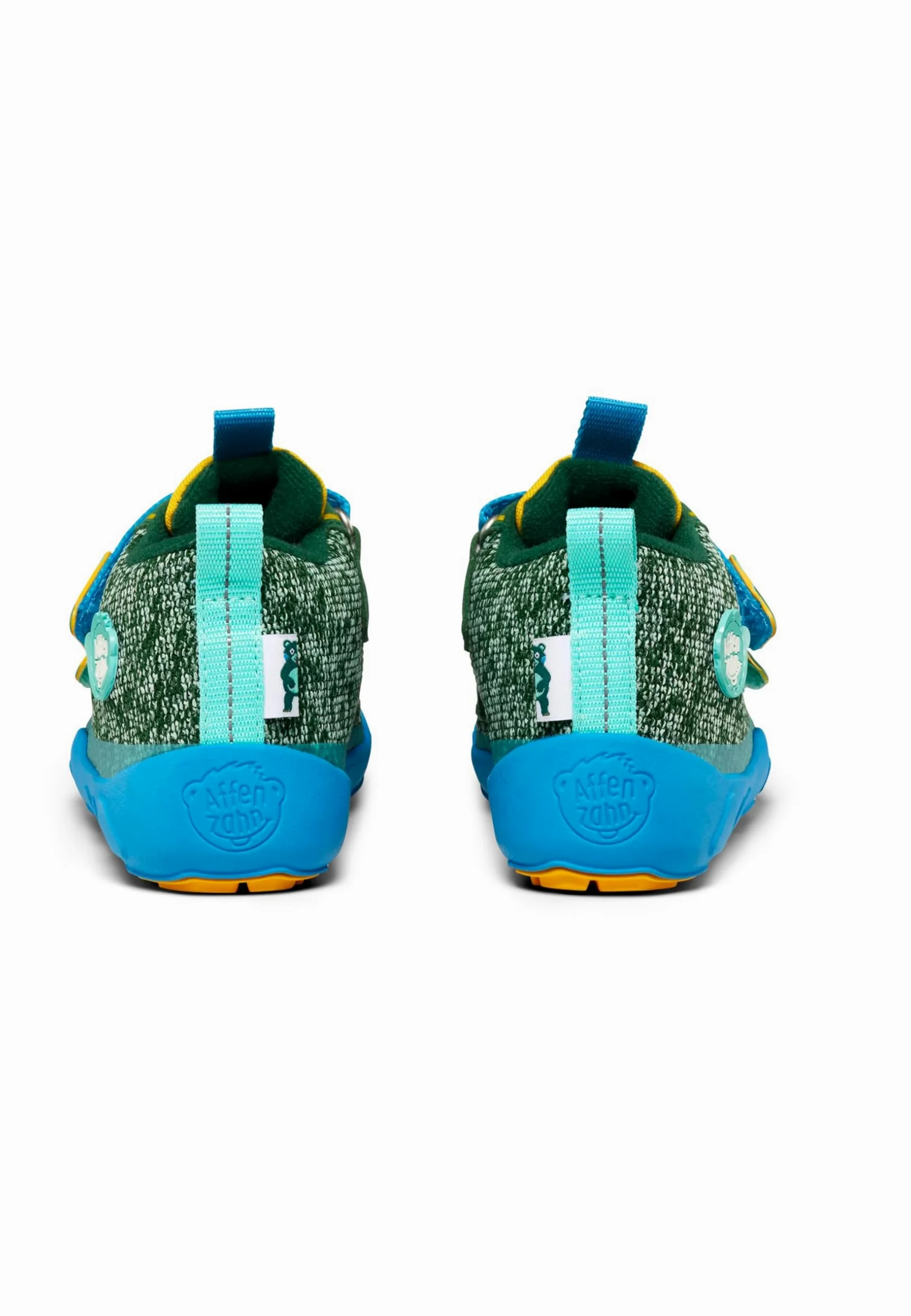 Affenzahn Zapato Barefoot Tejido Happy con Cierre Adhesivo, Vegano, Antideslizante, Flexible, Reflectante, Especialmente Ligero en Tallas 21-32