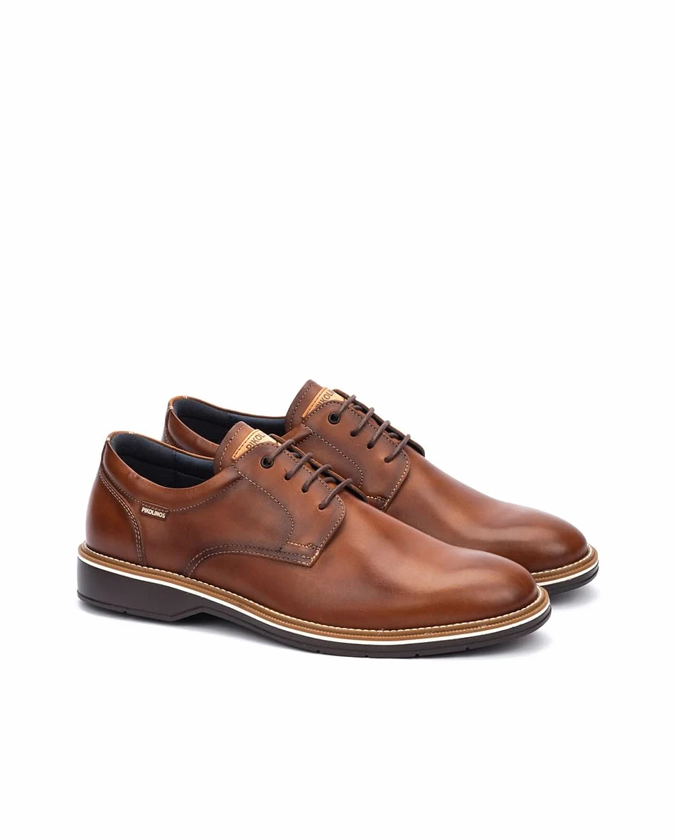 Pikolinos Carlet Zapatos Cordones Hombre | en Cuero | Plantilla Extraíble