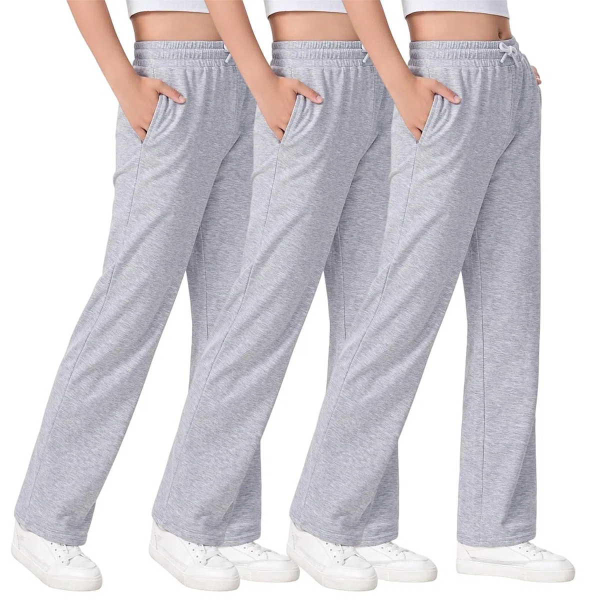 WINWUQB - Pantalones deportivos casuales para niños, paquete de 3