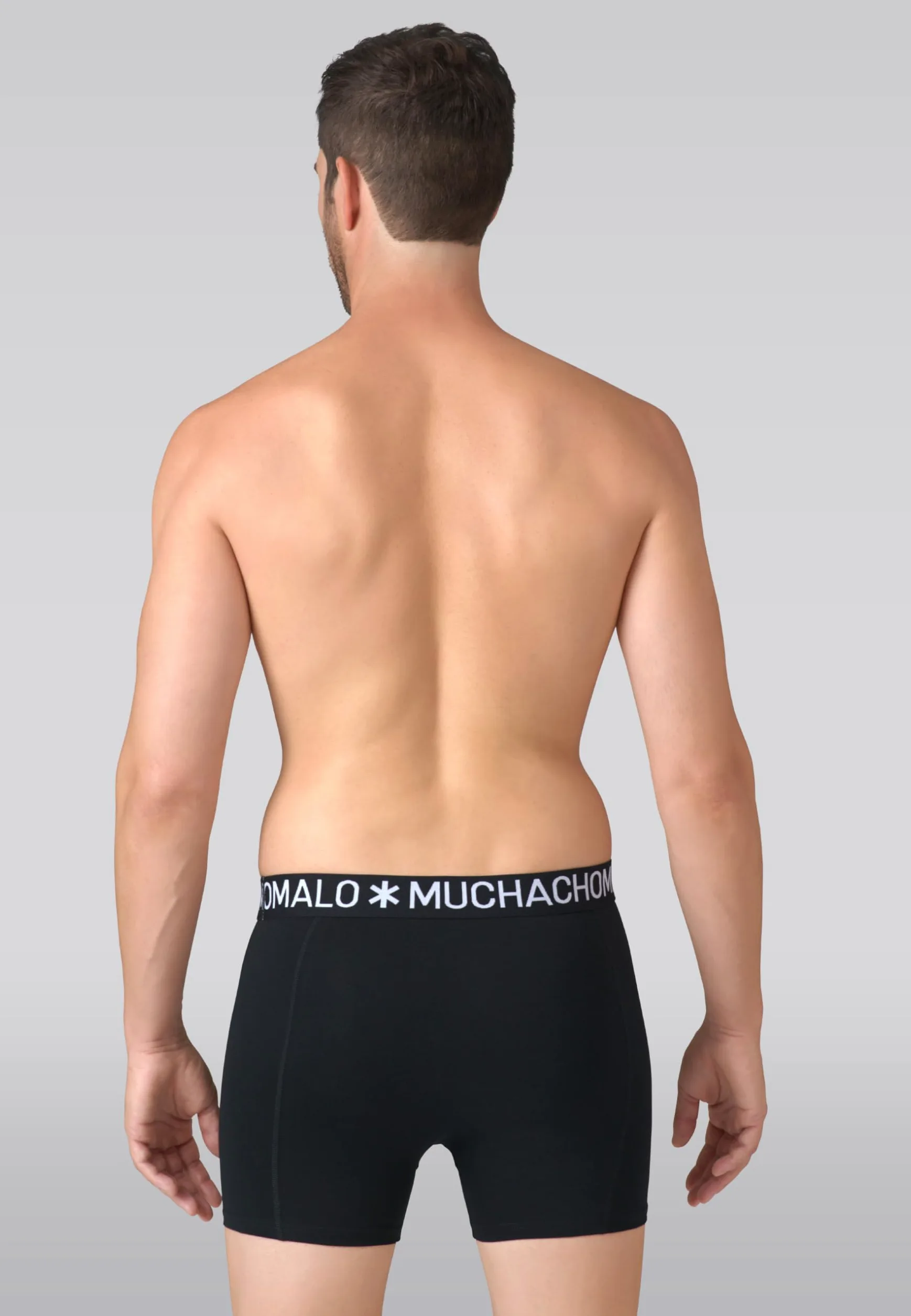 Muchachomalo Calzoncillos para Hombre, Ropa Interior Lisa de Algodón para Hombre, Pack de 7 Unidades, Bóxers Lisos de Corte Clásico con Cintura Elástica