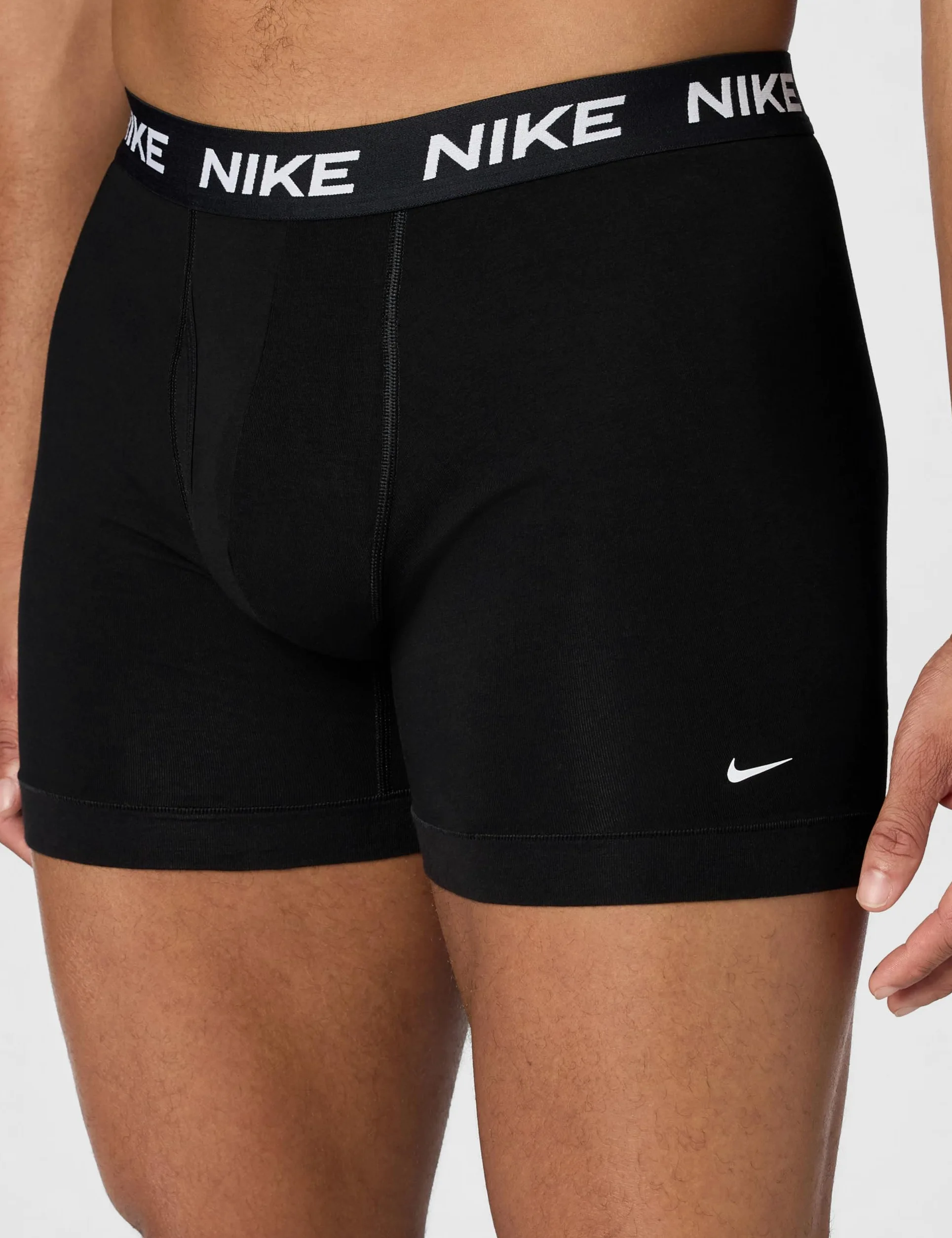 Nike Calzoncillos Tipo bóxer elásticos de algodón para Todo el día para Hombre con bragueta (Paquete de 3)