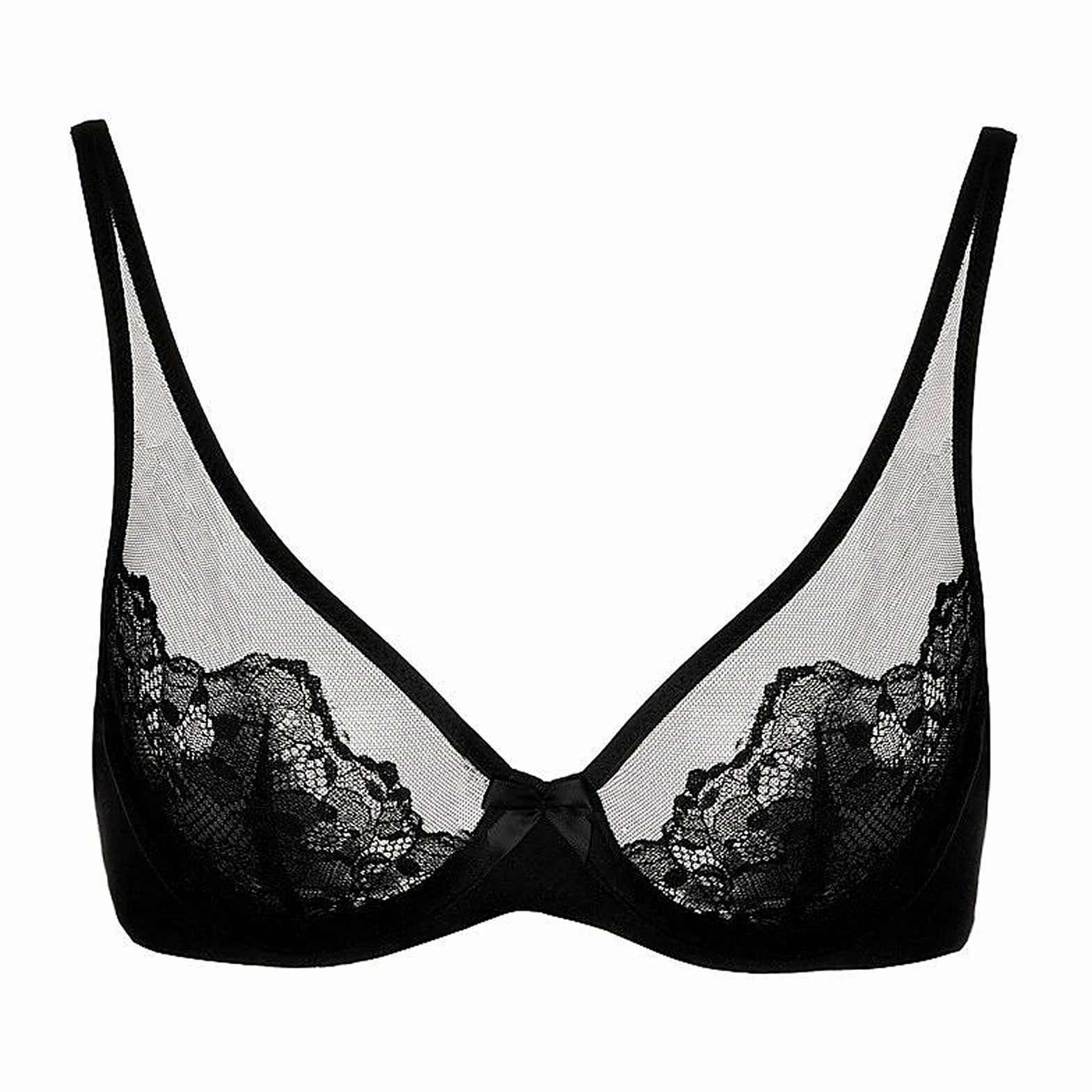 Brasier minimizador de tamaño grande para mujer, sin forro con aros y cobertura completa, bralette clásico push up ultrafino (color: negro, tamaño: 90E)