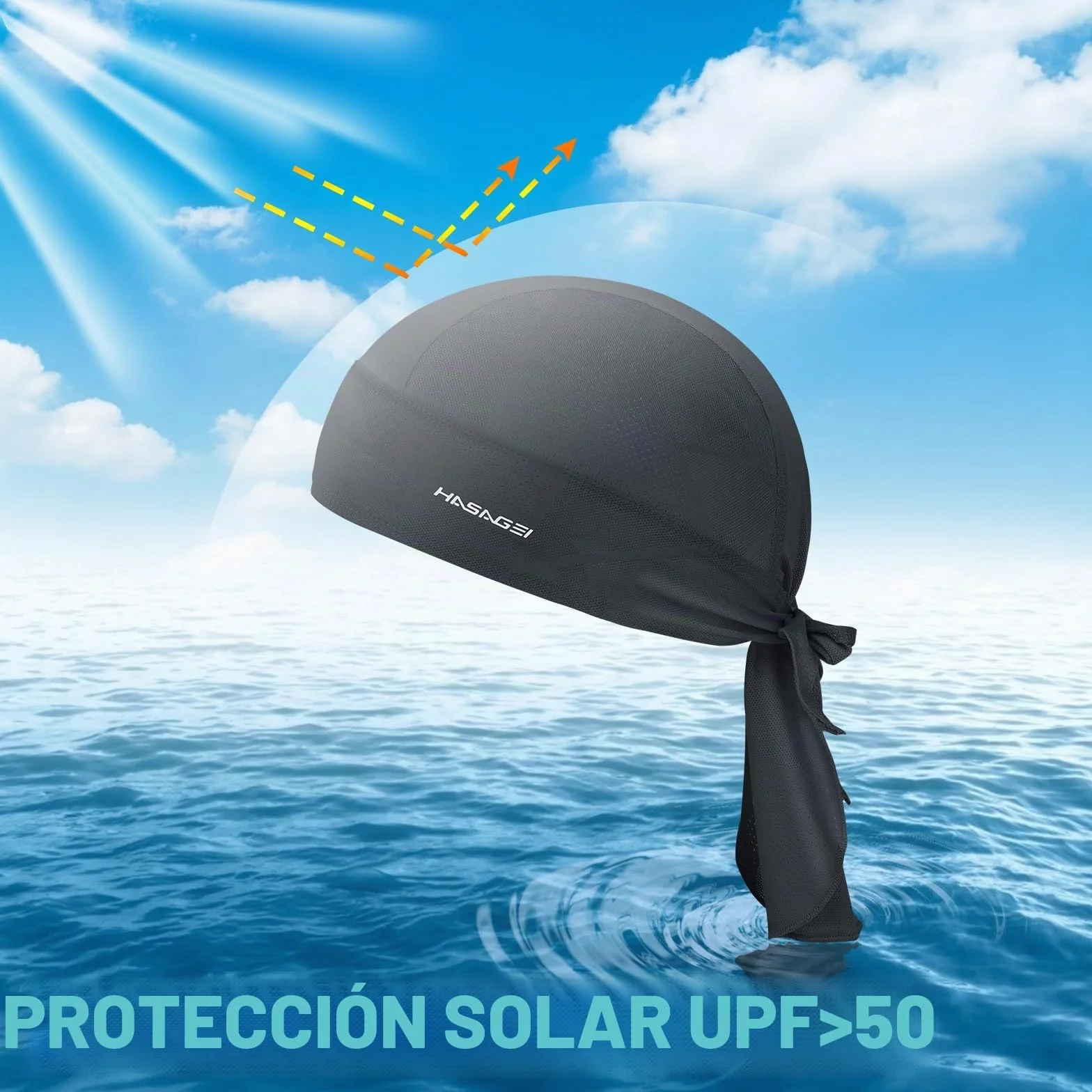HASAGEI Bandana Deportiva Durag Pañuelo para la Cabeza Transpirable Absorbe el Sudor Verde