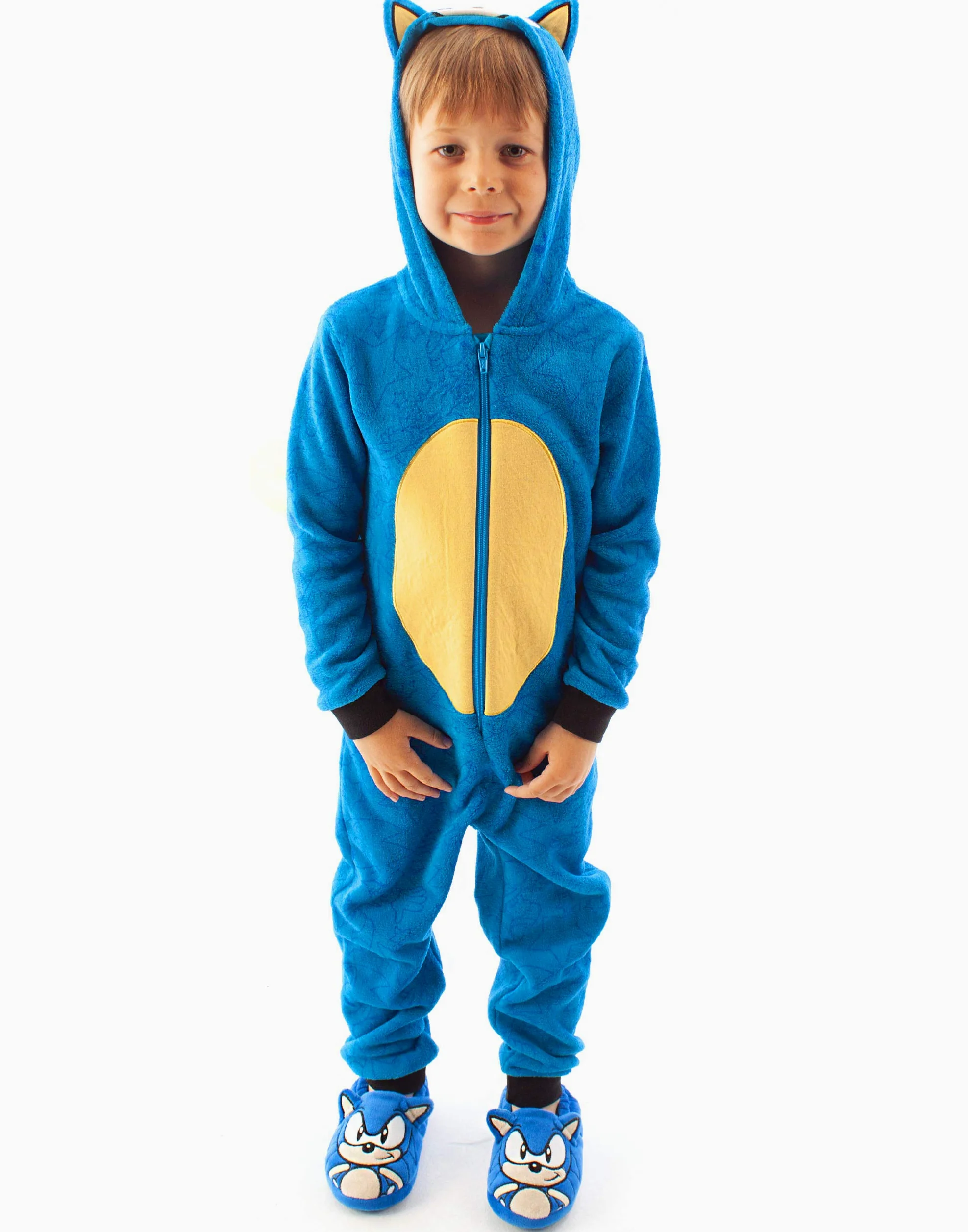 Sonic The Hedgehog Onesie niños niños Pijamas Todo en un PJS