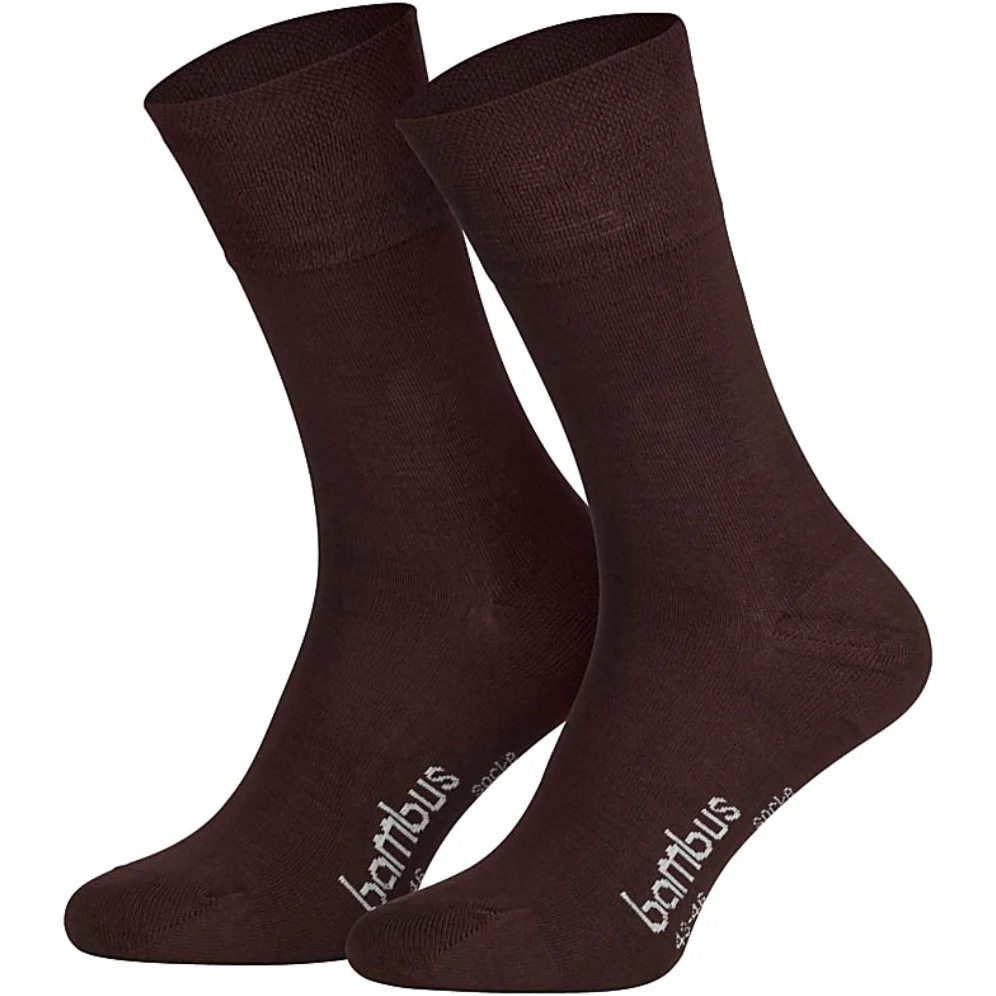 Calcetines de bambú (12 pares) para hombre y mujer, color negro, talla 39-42