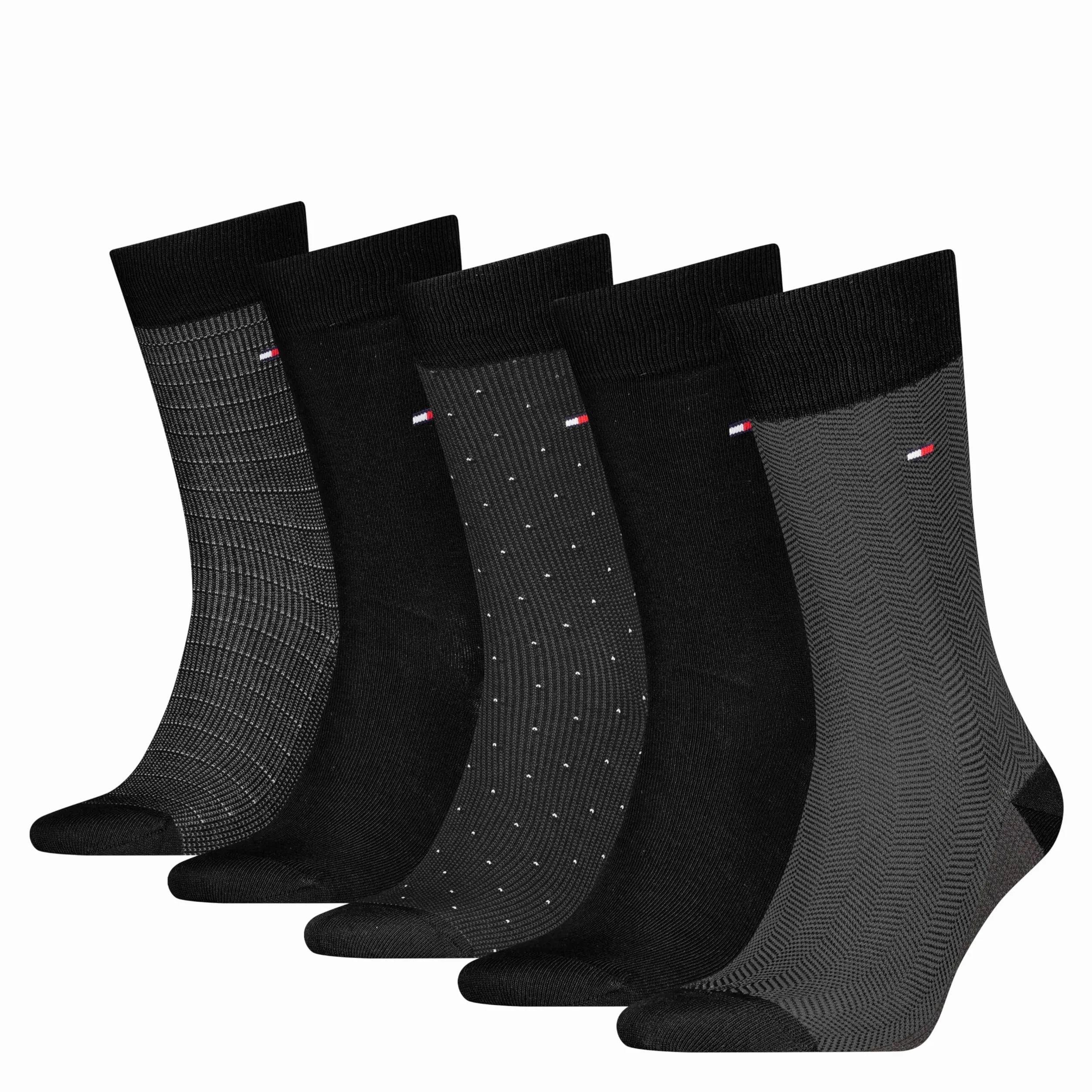 Tommy Hilfiger Herringbone Dot Calcetines clásicos (Pack de 5) para Hombre