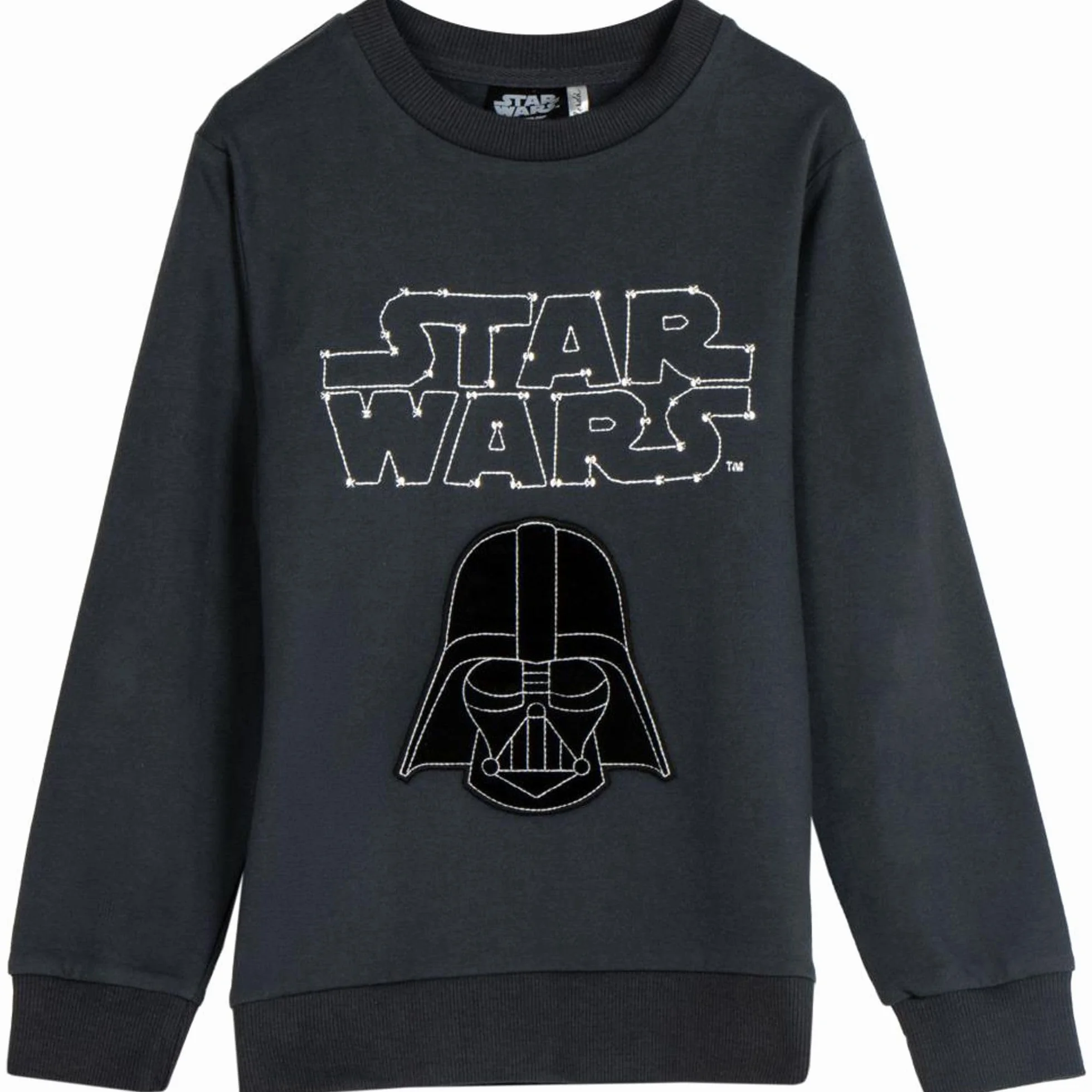 Star Wars Sudadera sin Capucha Niño Gris Oscuro Talla 12 Años