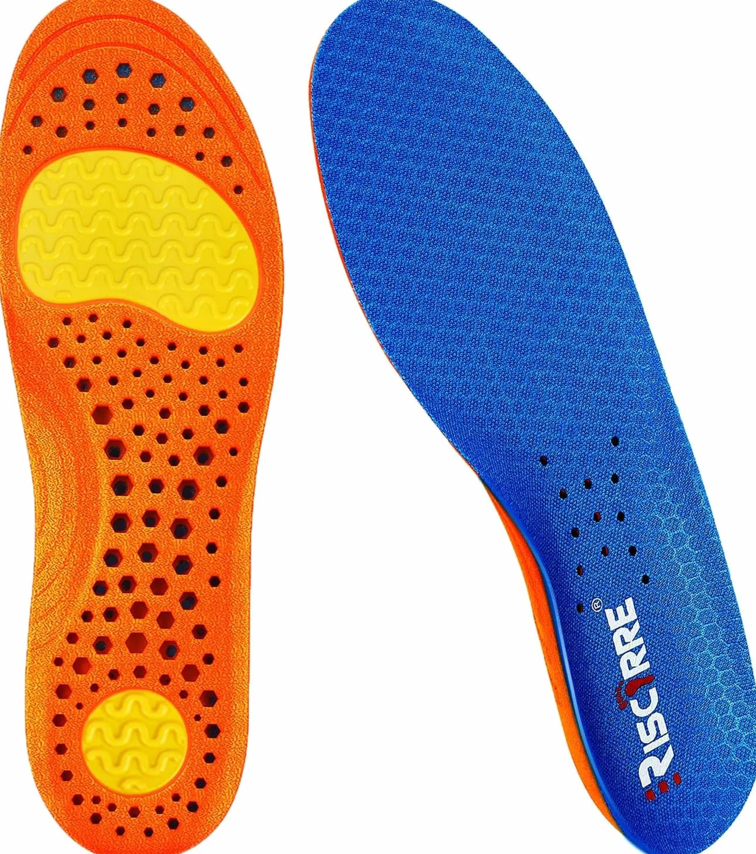 Plantillas para hombres y mujeres- Apoyo a la absorción de golpes Amortiguación Inserciones de comodidad deportiva, suelas interiores transpirables para correr, caminar, senderismo, trabajo