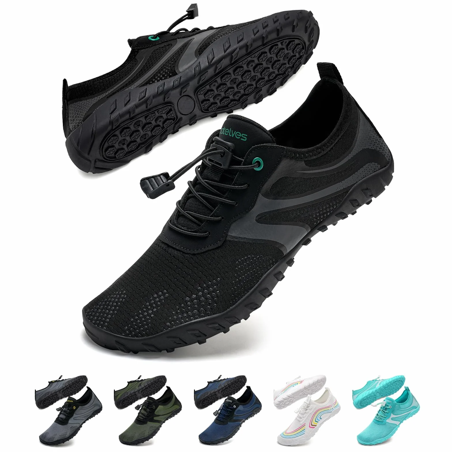 Zapatos de Agua Hombre Mujer Antideslizante Secado Rápido Resistentes Duraderos Unisex Playa Natación