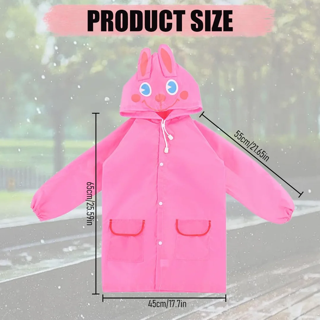 Niños Niñas Poncho Ligero Transparente Reutilizable con Capucha, Ligero Poncho Lluvia, Reutilizable Poncho Impermeable Niña, Patito Amarillo Capa, para Escuela, Aire Libre, Camping