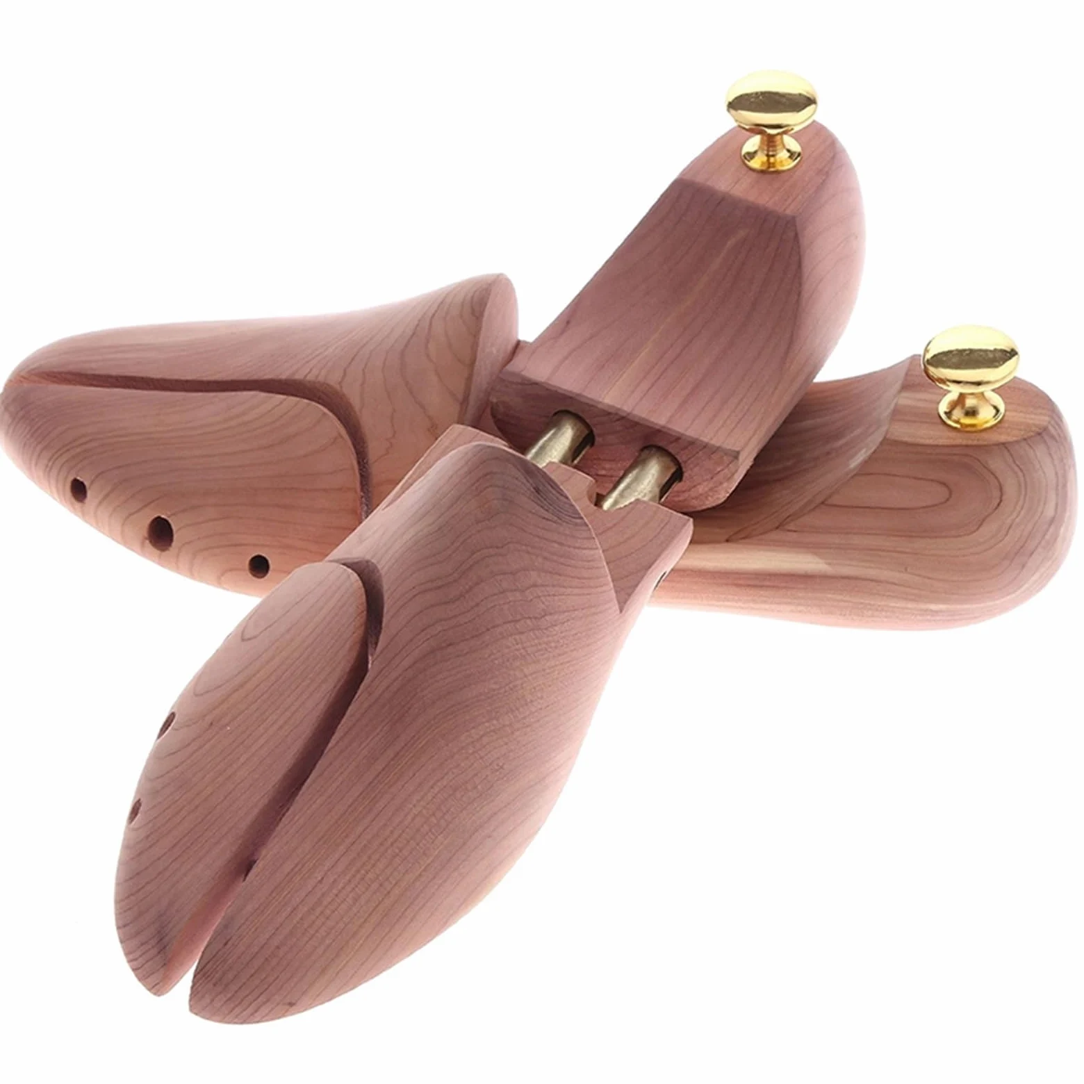 Camilla para Zapatos Tubo Twin Tube Red Cedar Wood Shoe Shape Shaper Men & Shoe Tree (Color : Pink, Size : EU 43 44)