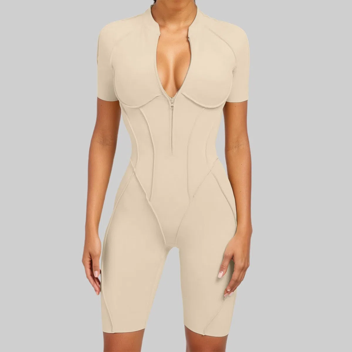 Generisch Conjunto de yoga de una pieza para mujer, sexy, sin espalda, mono