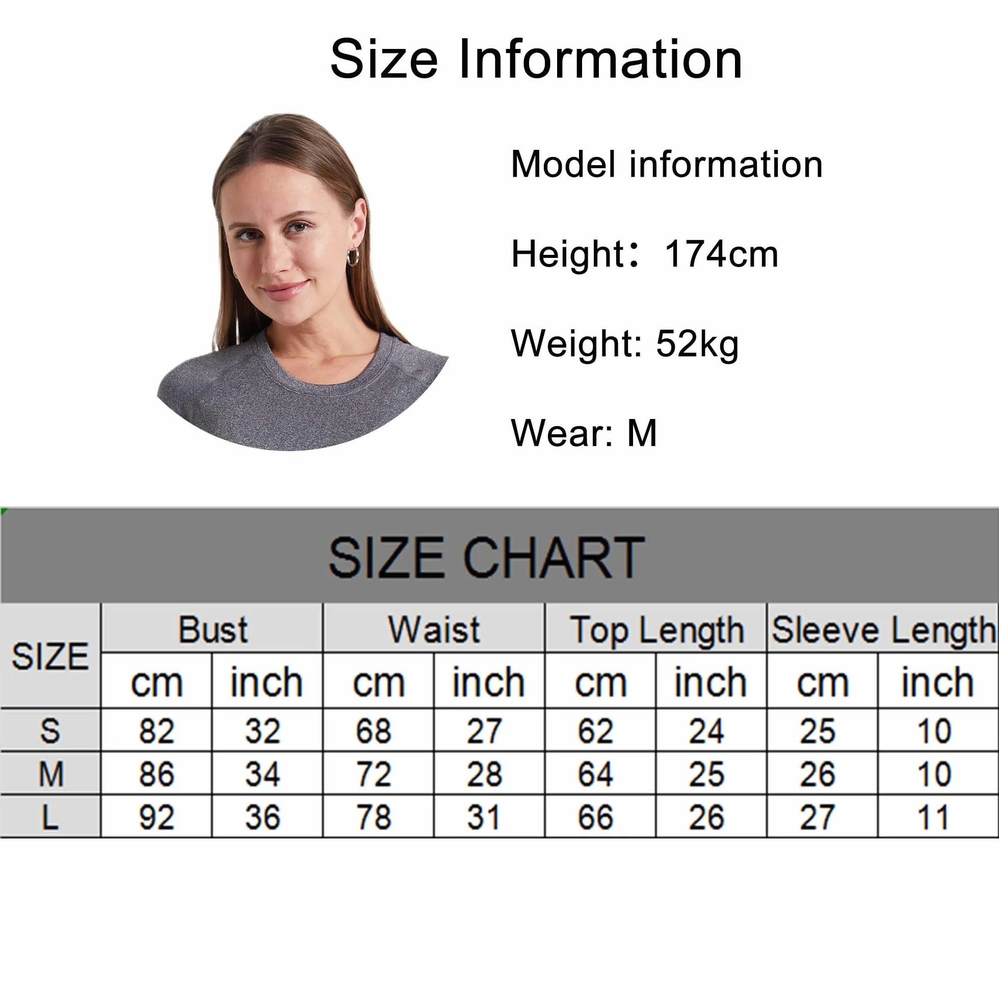 YUSHOW Camiseta deportiva de manga corta para mujer, camiseta de compresión, fitness, secado rápido, gimnasio, parte superior, cuello redondo, transpirable, verano
