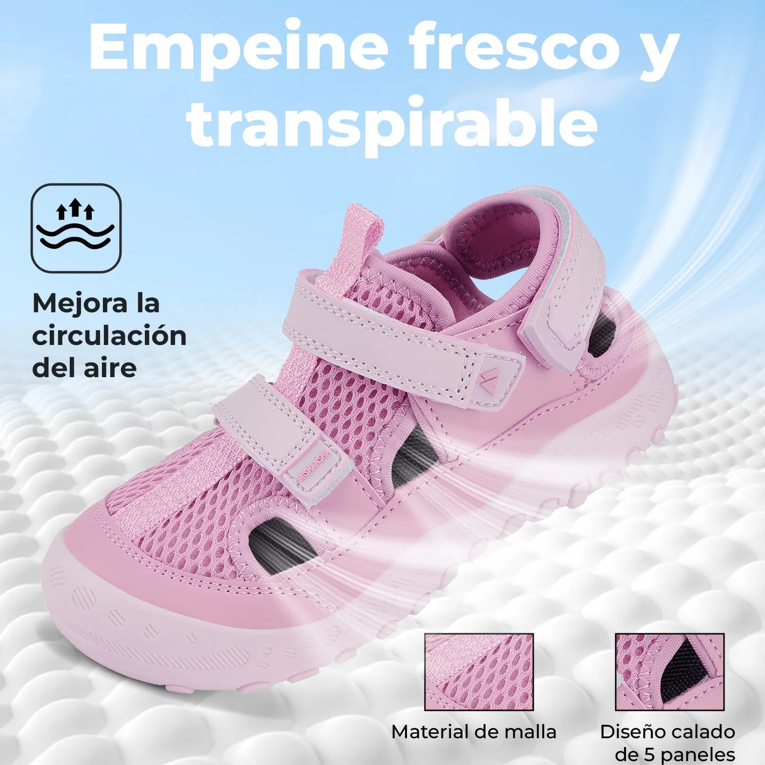 Mishansha Sandalias Niño Niña Trekking Puntera Cerrada Transpirables Antideslizantes Tallas 24-38