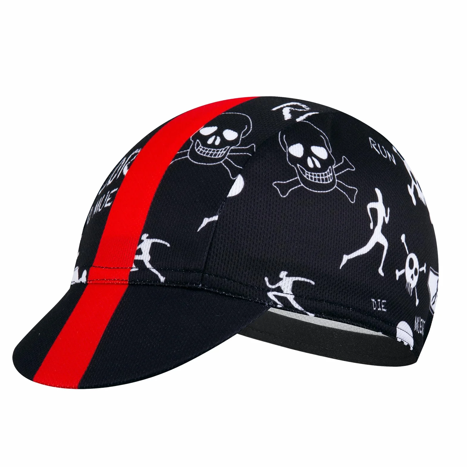 Gorra de ciclismo transpirable absorbe sudor poliéster para hombre mujer debajo del casco
