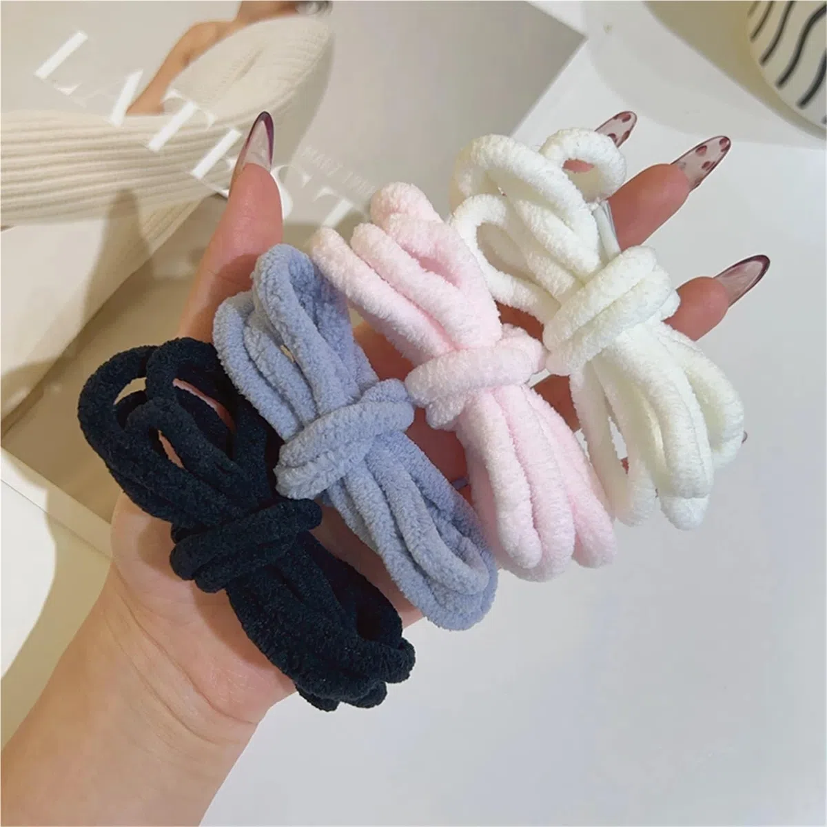 Cordones mullidos, 10 Pares, 120 cm de Ancho, Cordones Planos de Toalla de Felpa, Grandes, gordos, esponjosos y difusos for Zapatos Casuales
