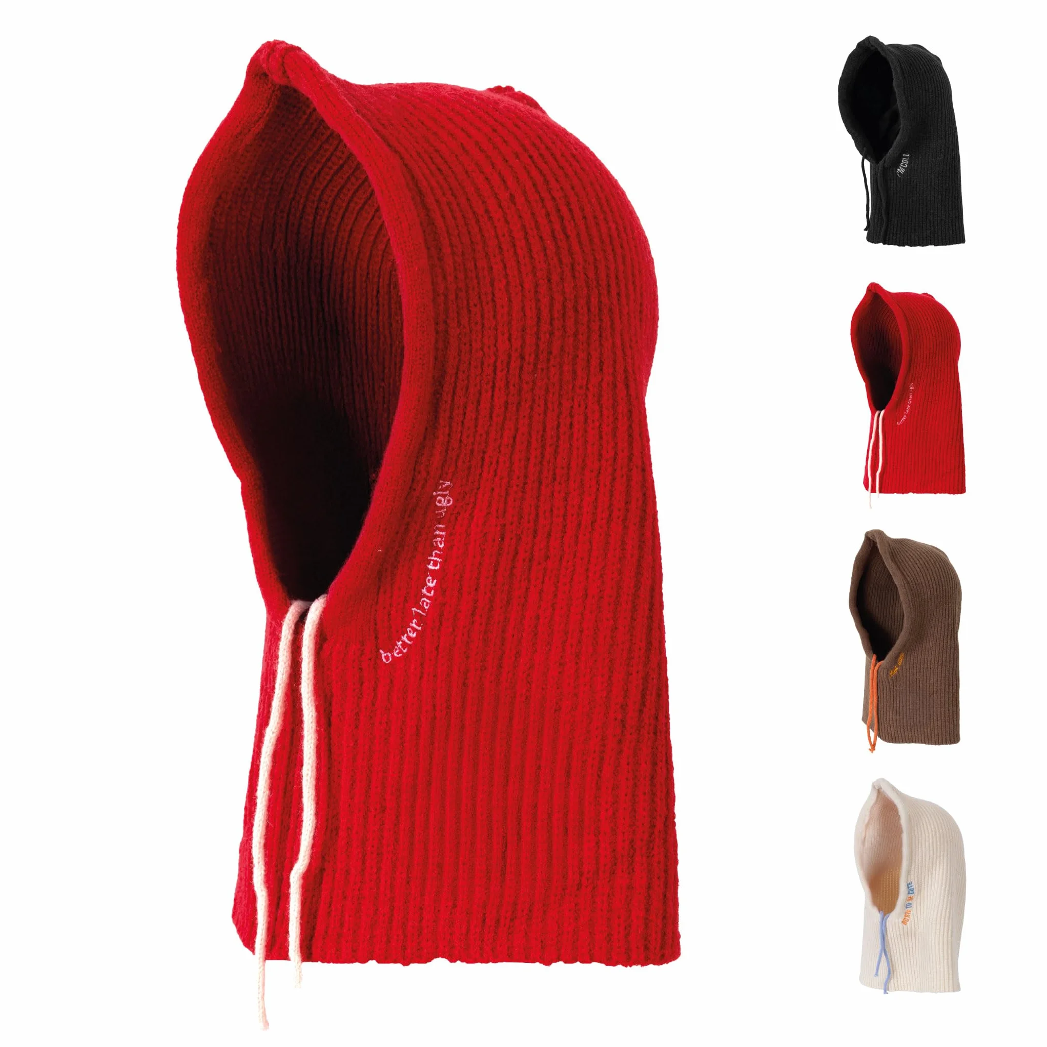 Fisura – Balaclava Original para Mujer. Balaclava con Colores Originales y Frase Divertida. Pasamontañas de Punto Invierno. Bufanda con Capucha para Invierno