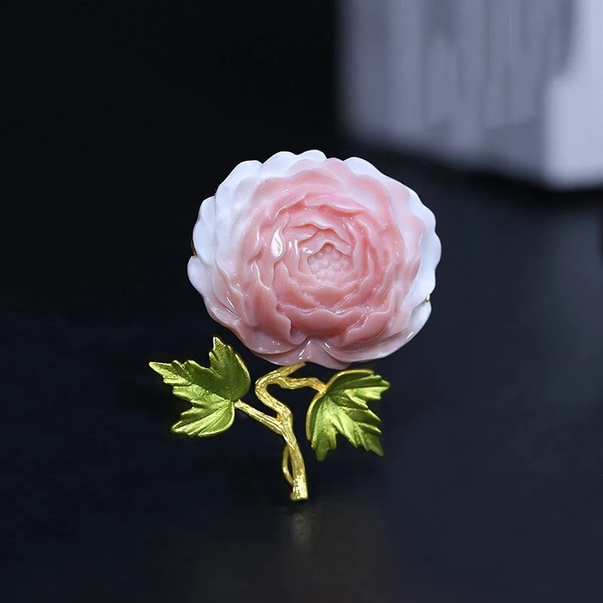 Broche de solapa Peony Broche abrigo Suéter Cardigan Pin Mujer Temperamento Temperamento Ropa Decoración Broche - for Damas Cumpleaños Boda Boda Joyería de fiesta Corsage Accesorio para disfraz de muj