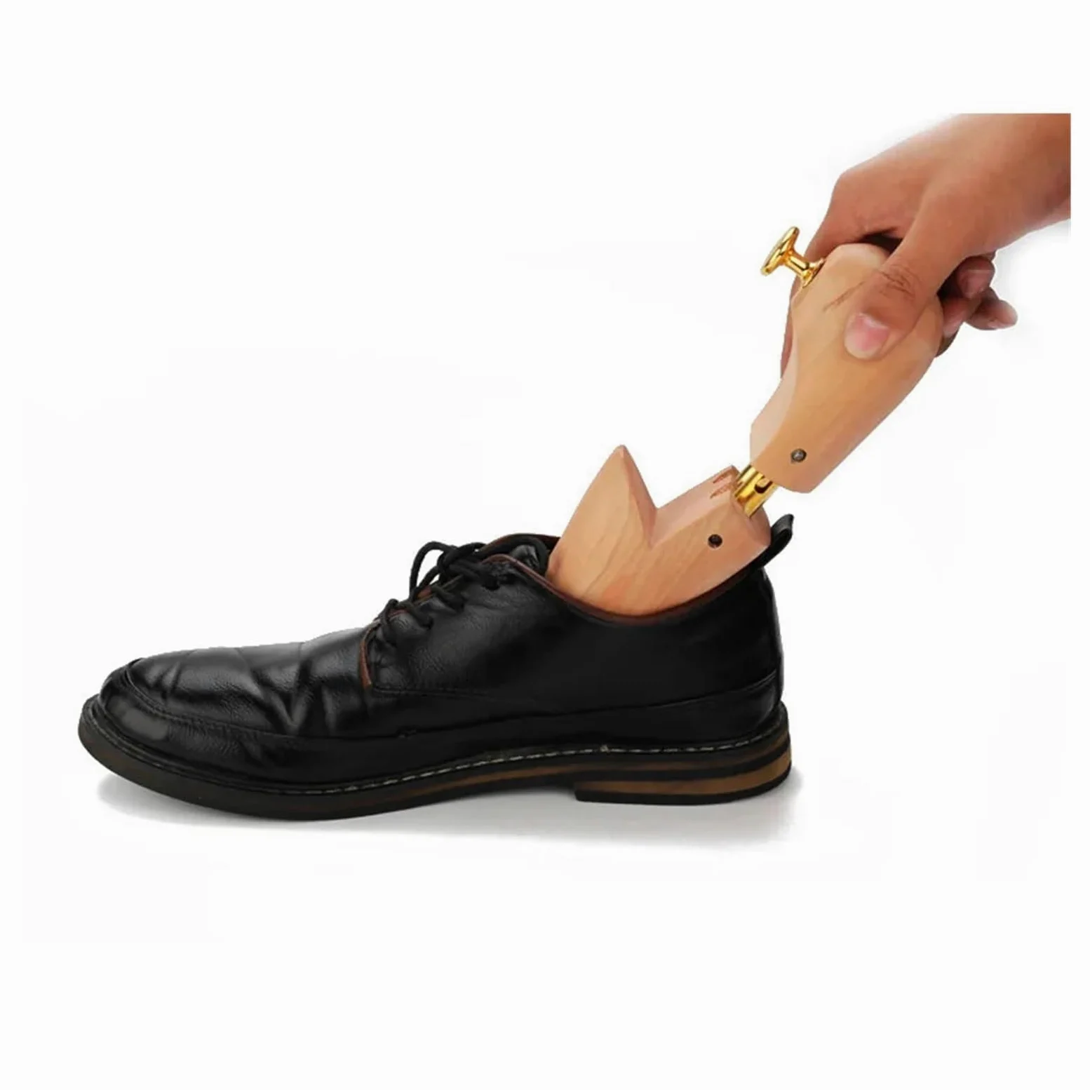 Expansor Zapatos 1 par de zapateros Madera | Talla EU35-46 Moldeador de zapatos ajustable(EU 39 40)