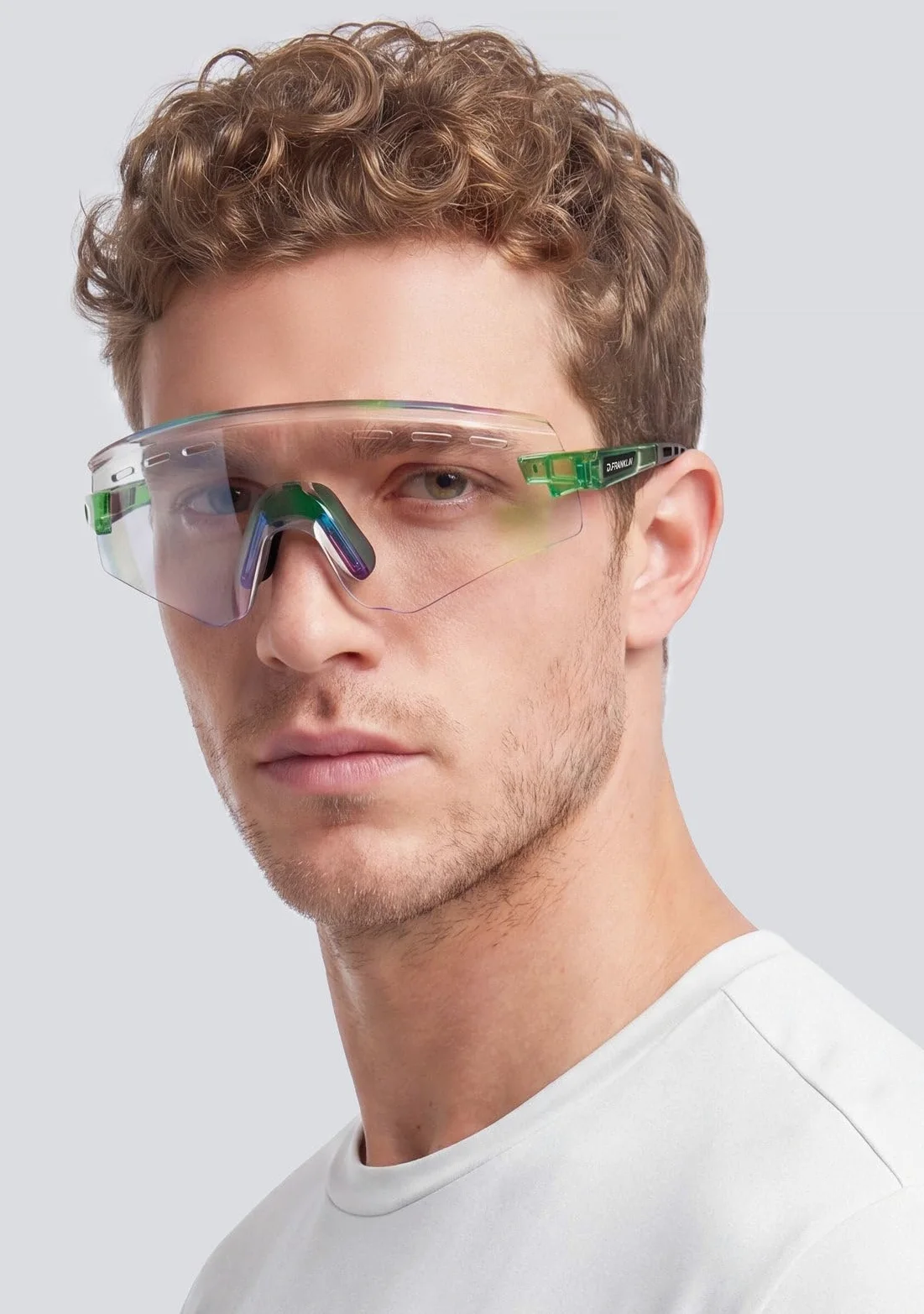 D.Franklin Gafas de sol deportivas - Resistentes y Ligeras - Ideal para actividades al aire libre - Modelo thunder - Rectangular - Para Hombre y Mujer - Sunglasses