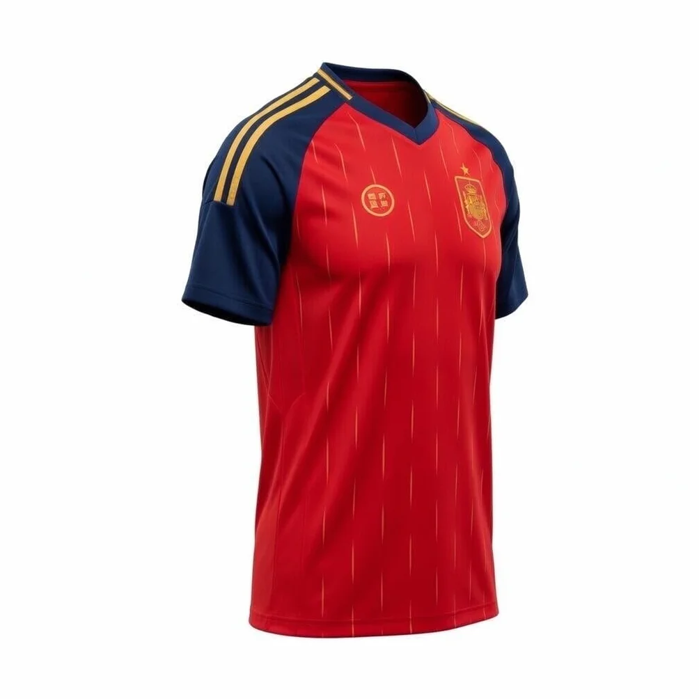 RFEF Camiseta SELECCIÓN ESPAÑOLA Mundial 2026 – Réplica Oficial | Equipación de Fútbol España para Adulto