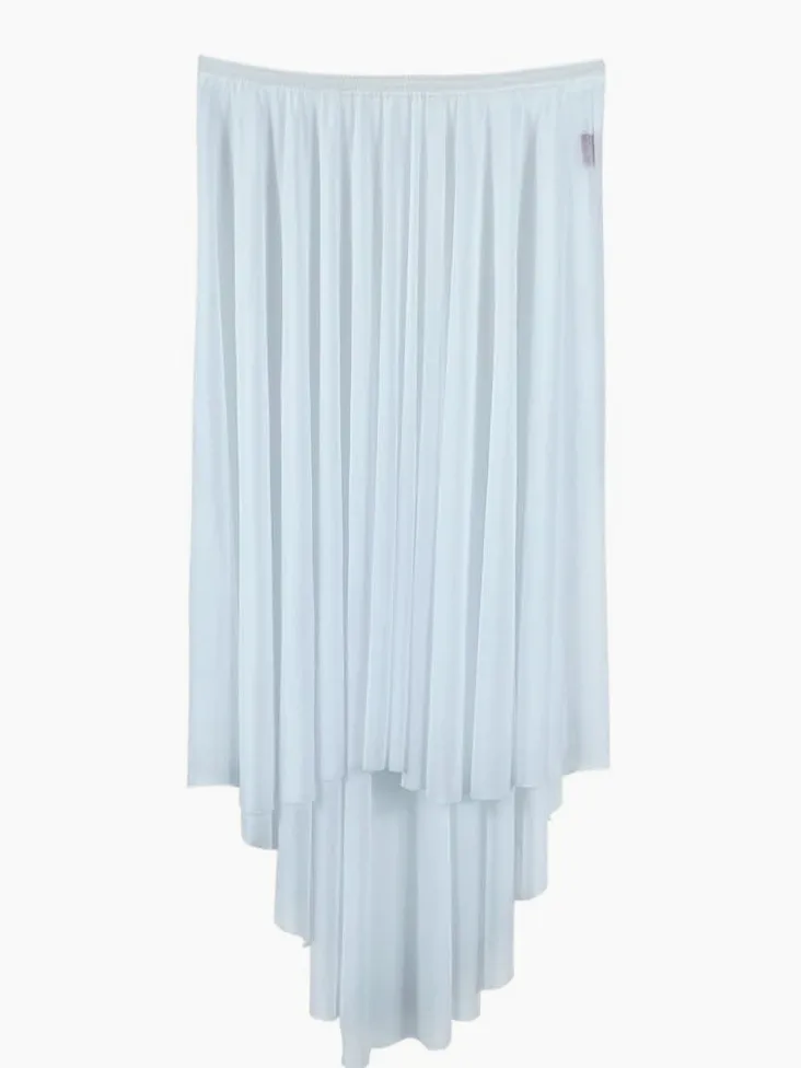Faldas de Baile de Gasa, Mujer Poliéster Gasa Malla Envoltura Ballet Danza Falda Tirar Multicolor(Light Blue)