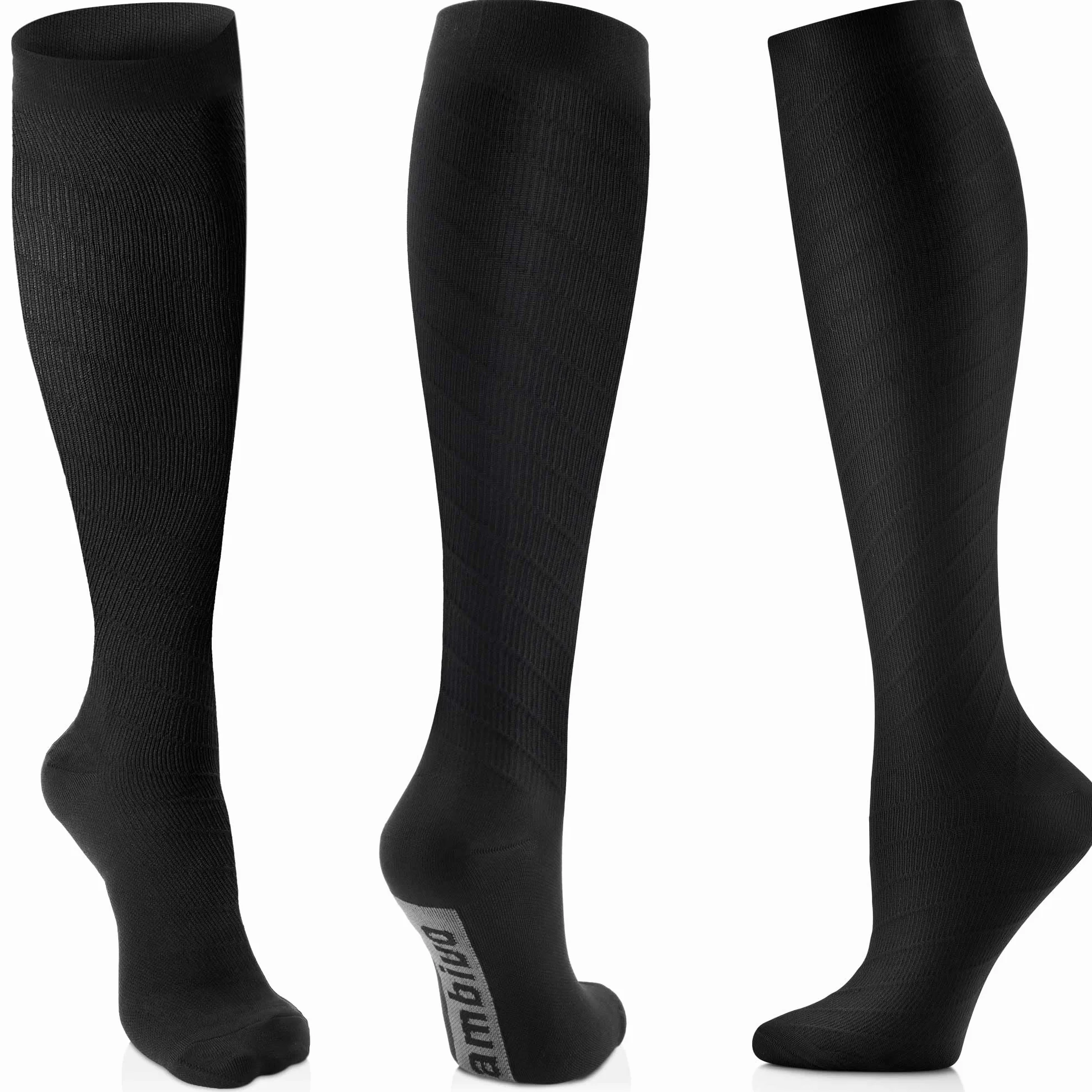 CAMBIVO Medias de Compresion 3 Pares Calcetines Compresivas para Running Deporte Ciclismo