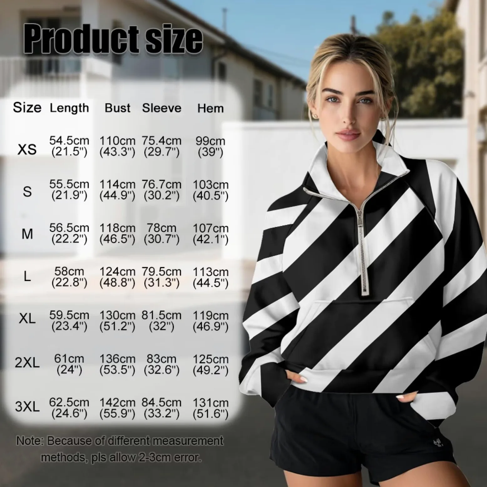 Poceacles Sudadera de media cremallera para mujer, con agujero para el pulgar, manga larga, cuello alto, sudadera con bolsillo, para otoño e invierno