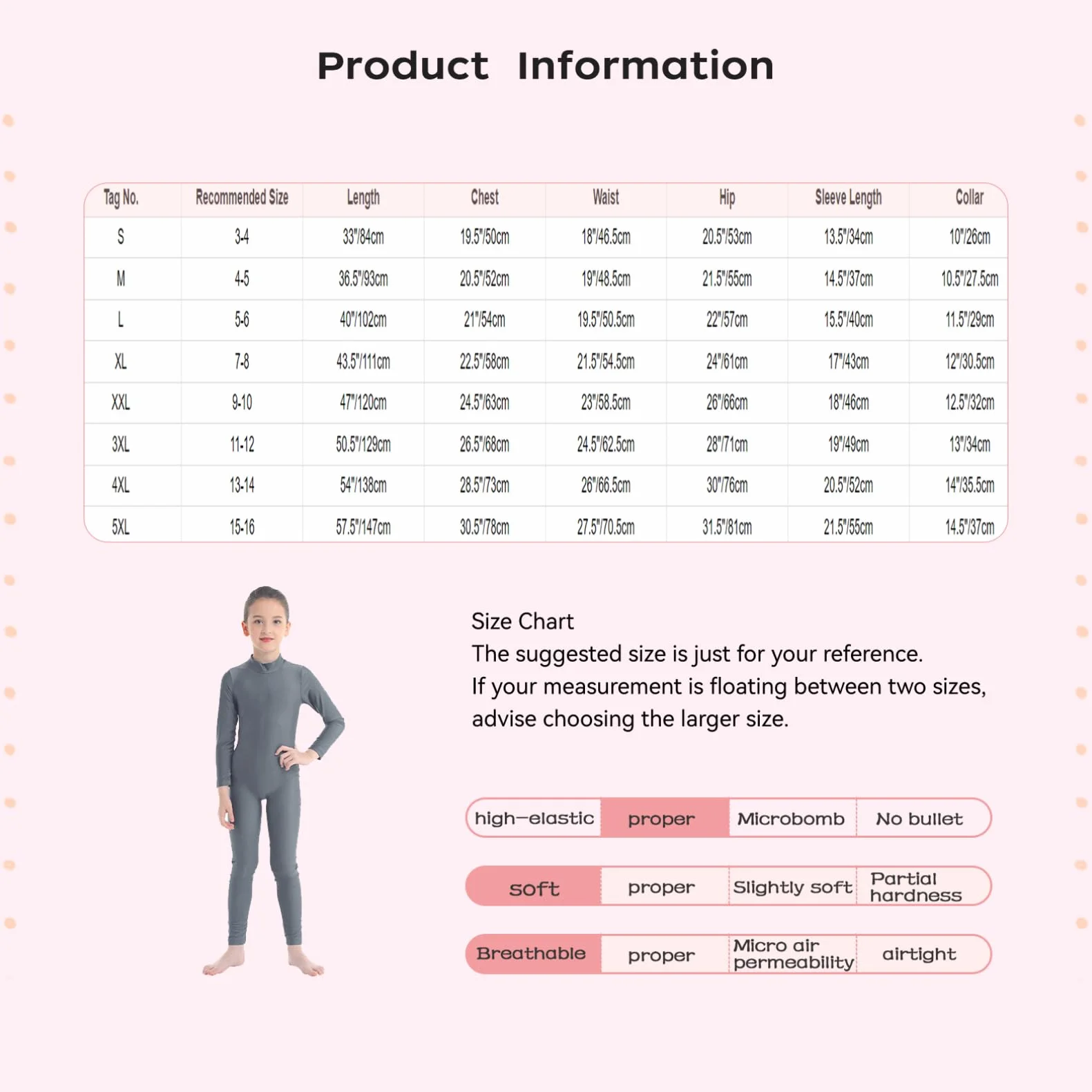 TiaoBug Bodies Jumpsuit Mono para Danza Gimnasia Rítmica Leotardo Body Básico Clásico Manga Larga para Ballet Deporte Niñas Niños