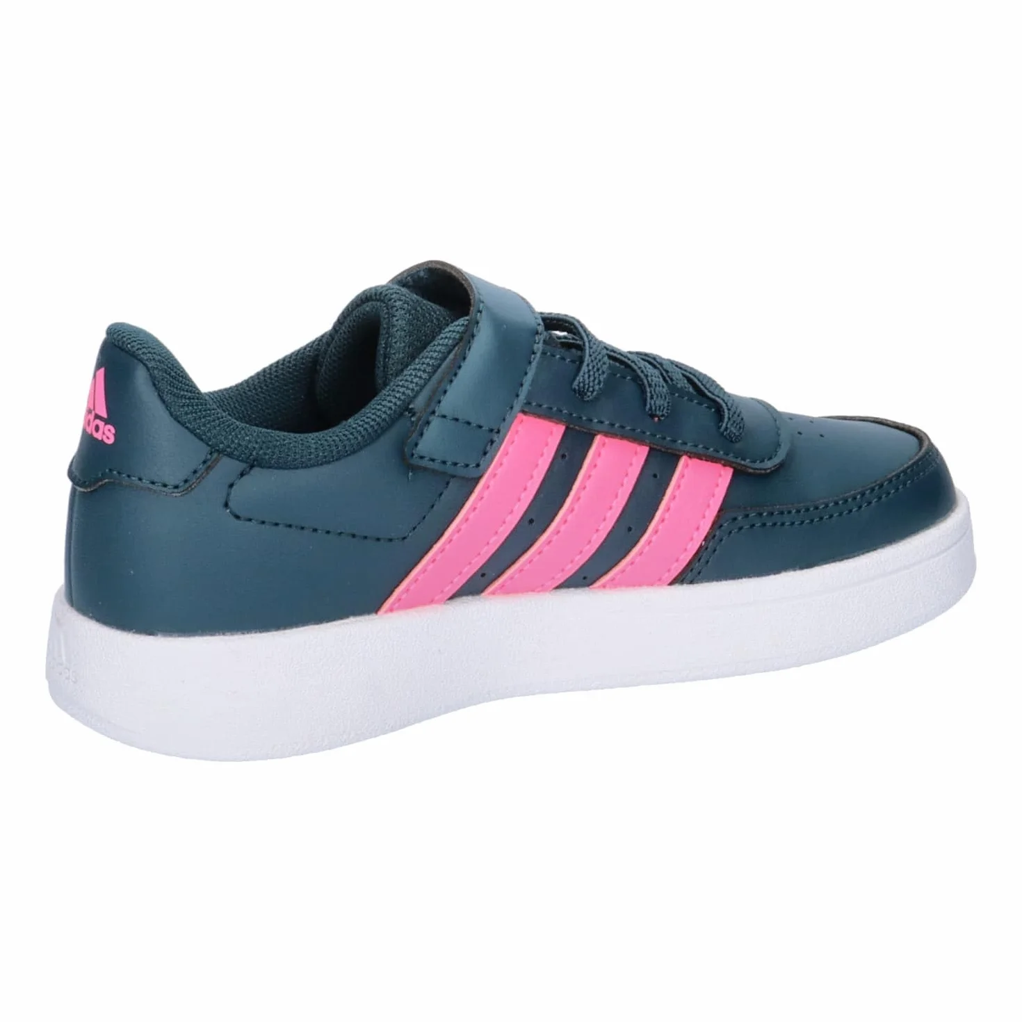 adidas Breaknet Lifestyle Court Elastic Lace Top Strap Shoes Arctic Night Lucid Pink Cloud White 37 1/3 EU