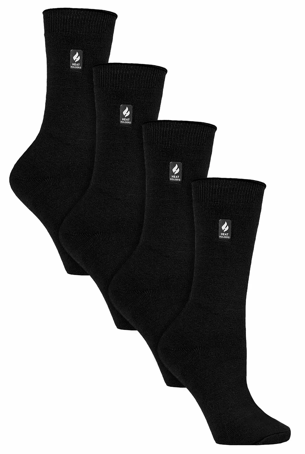 HEAT HOLDERS Ultra Lite - Paquete múltiple de 4 pares de calcetines térmicos para mujer, calcetines ultra delgados y cálidos para calcetines de vestir en invierno