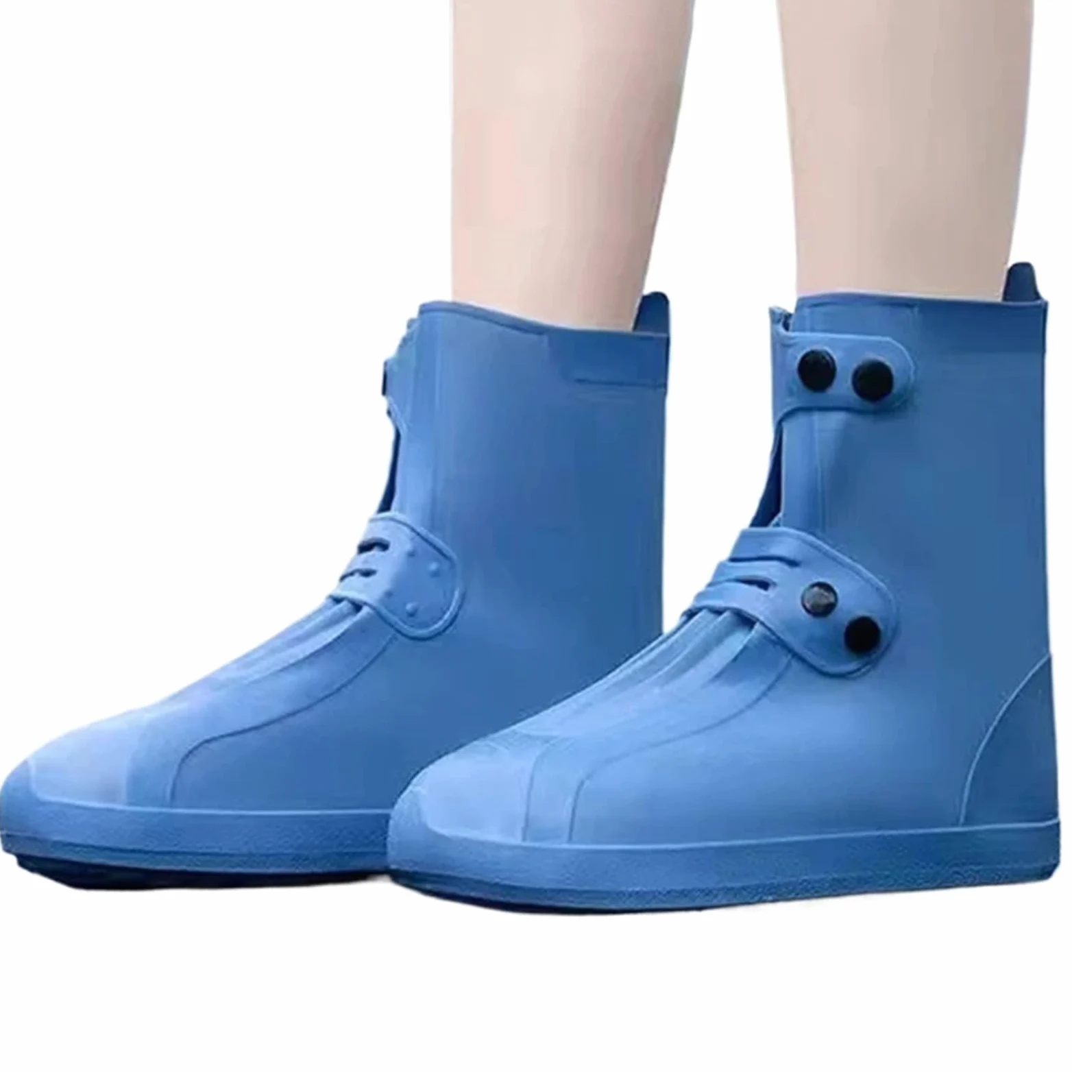 3 pares de cubiertas for zapatos lluvia impermeables antideslizantes Botas for exteriores resistentes al desgaste for mujeres y hombres para Protección