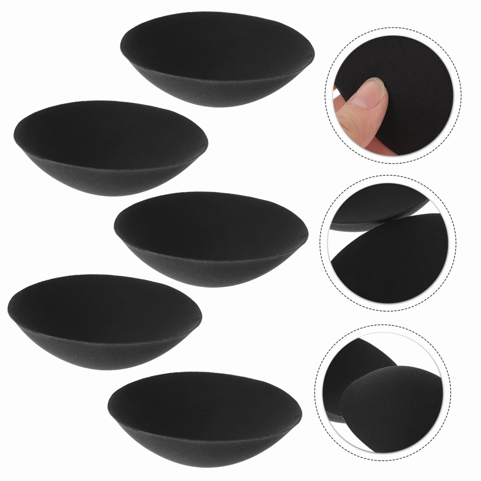 SHERCHPRY 10 pares de almohadillas redondas de espuma para brasier de natación, almohadillas adhesivas para brasier redondo