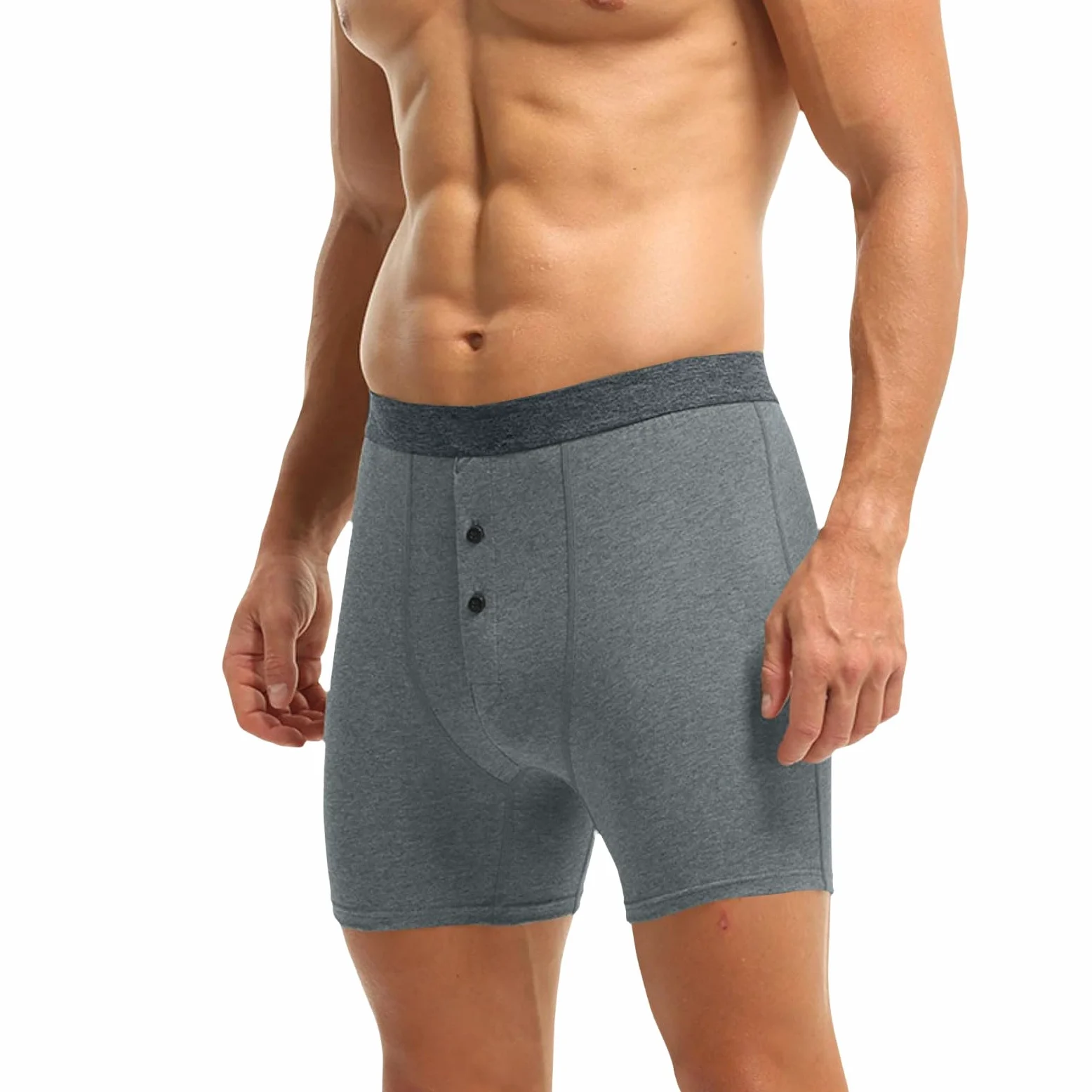 Calzoncillos bóxer para hombre, de algodón, largos, deportivos, suaves, cómodos, aireados, moldeadores de figura, ropa interior para hombre, transpirables, paquete de 3 unidades