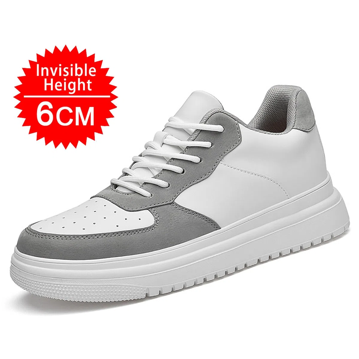 Zapatillas informales para hombre con suela de altura ajustable invisible, antideslizantes, transpirables, modelo unisex para mayor comodidad, estabilidad, disponible en tres alturas