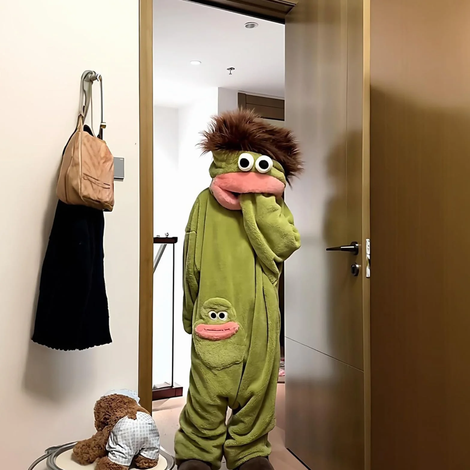 Pijama Monos Cosplay Traje con Capucha Cuerpo Completo para Adultos Fiesta