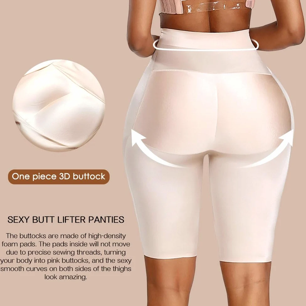 Mujer Bragas Con Relleno Braguitas - Faja Adelgazante Para El Vientre, Levantador De Glúteos, Recortador De Muslos, Entrenador De Cintura, Bragas Sin Costuras, Body Levantador De Glúteos, Control