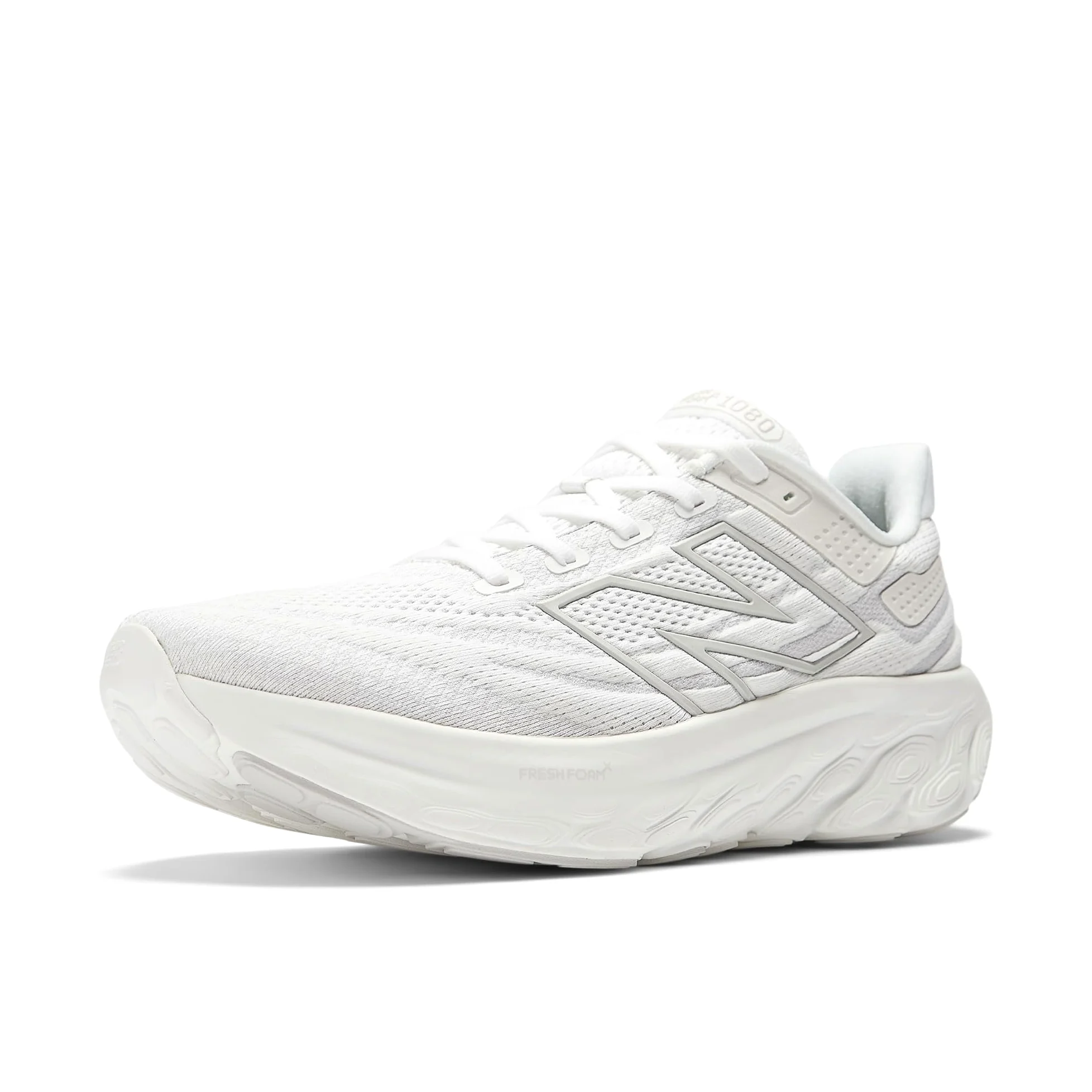 New Balance Fresh Foam X 1080 V13 - Tenis de correr para hombre, Blanco/Plateado Claro Metálico, 11.5 Narrow