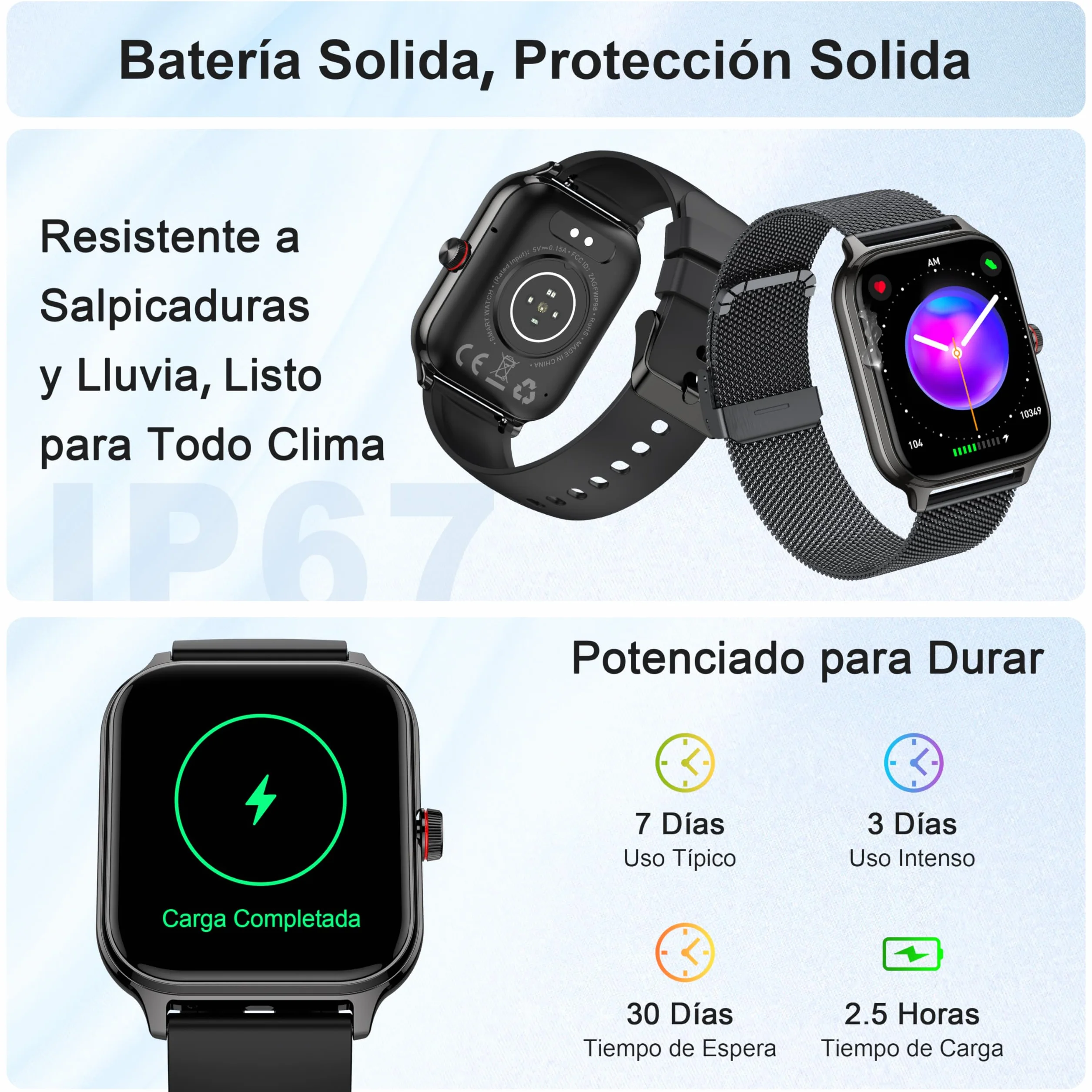LODIMEKE Reloj Inteligente Mujer Hombre con Llamadas AI Voz y Whatsapp, 1.96" Smartwatch Monitor de Presión Arterial/SpO2/ Sueño/Podómetro/ 100+ Deportes, Pulsera Regalo iOS Android