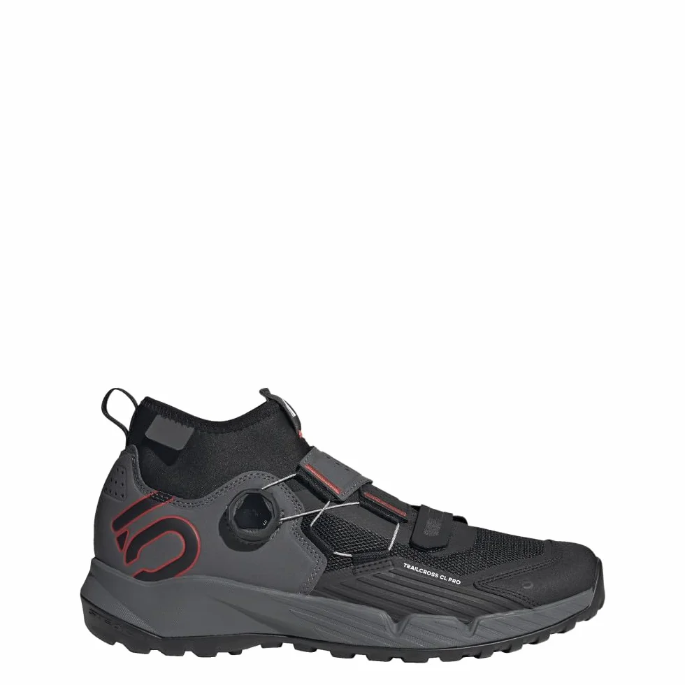 Adidas Five Ten Trailcross Pro Clip-in W Tenis de Bicicleta de montaña para Hombre, Grey Five/Core Black/Red
