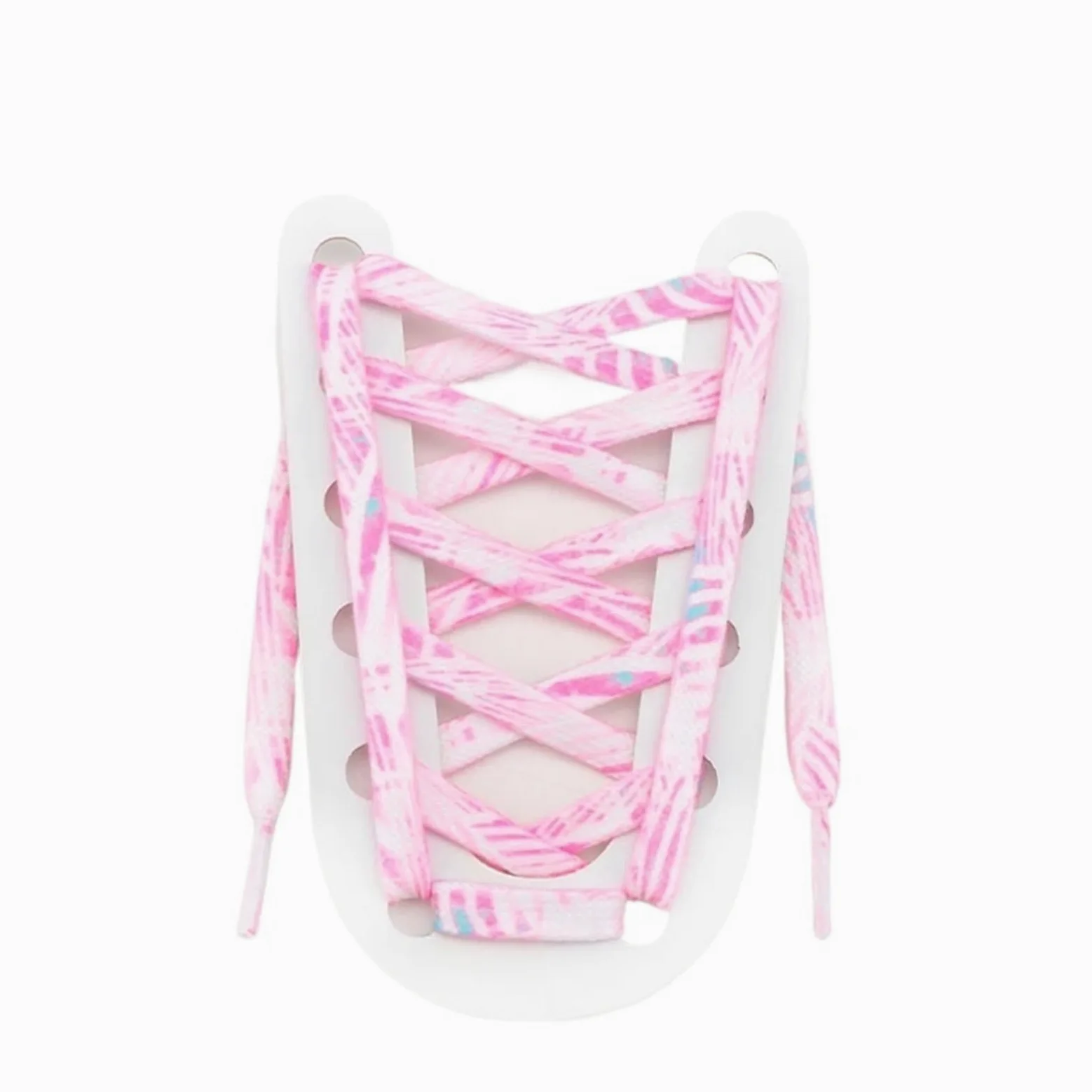 5 pares de cordones planos for zapatillas deportivas, personalizados con efecto tie-dye arcoíris Para Zapatos Casuales