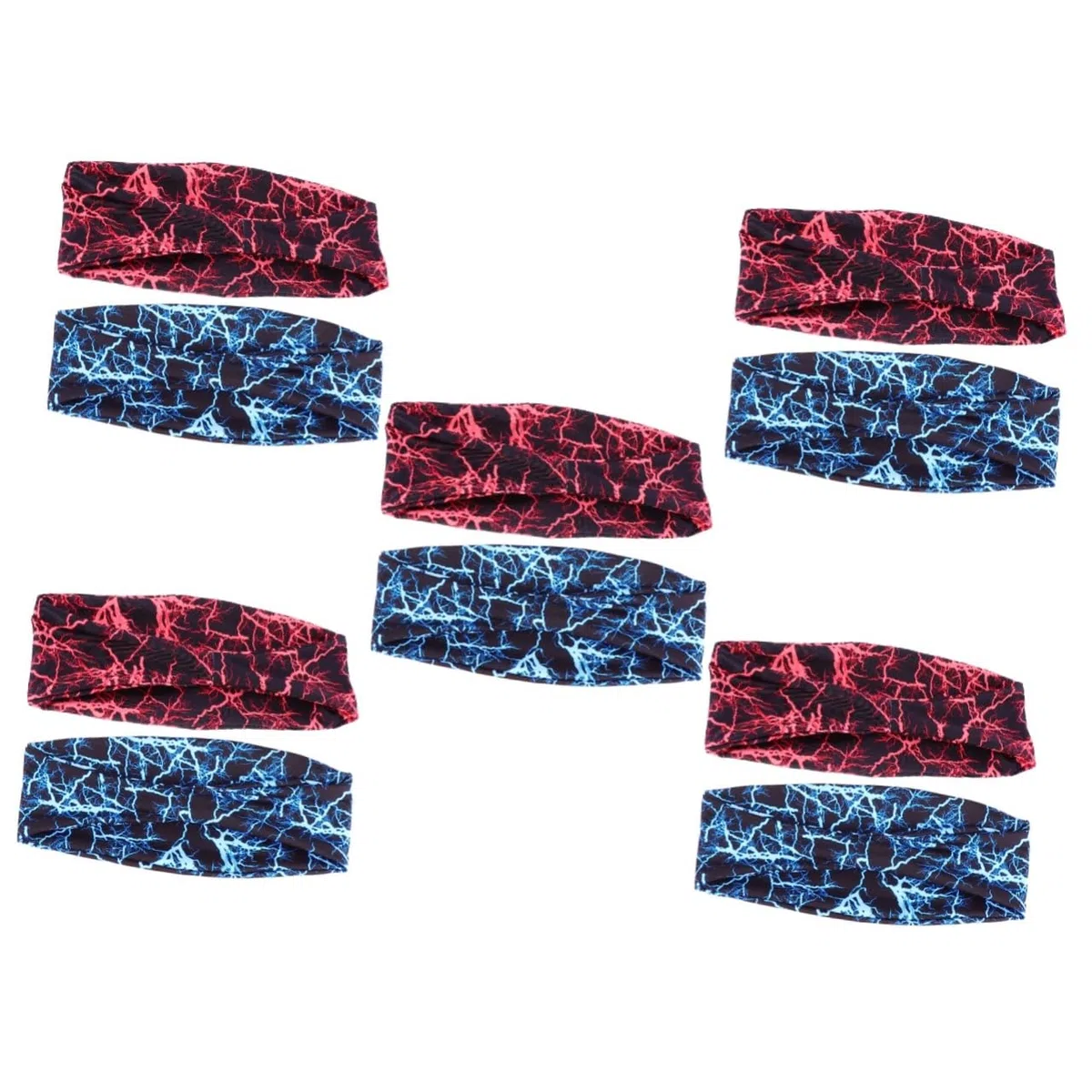 INOOMP 10piezas Bandas De Sudor Multifuncionales Deporte Bandas De Cabello Transpirables Absorbentes y para Ejercicio y Actividades