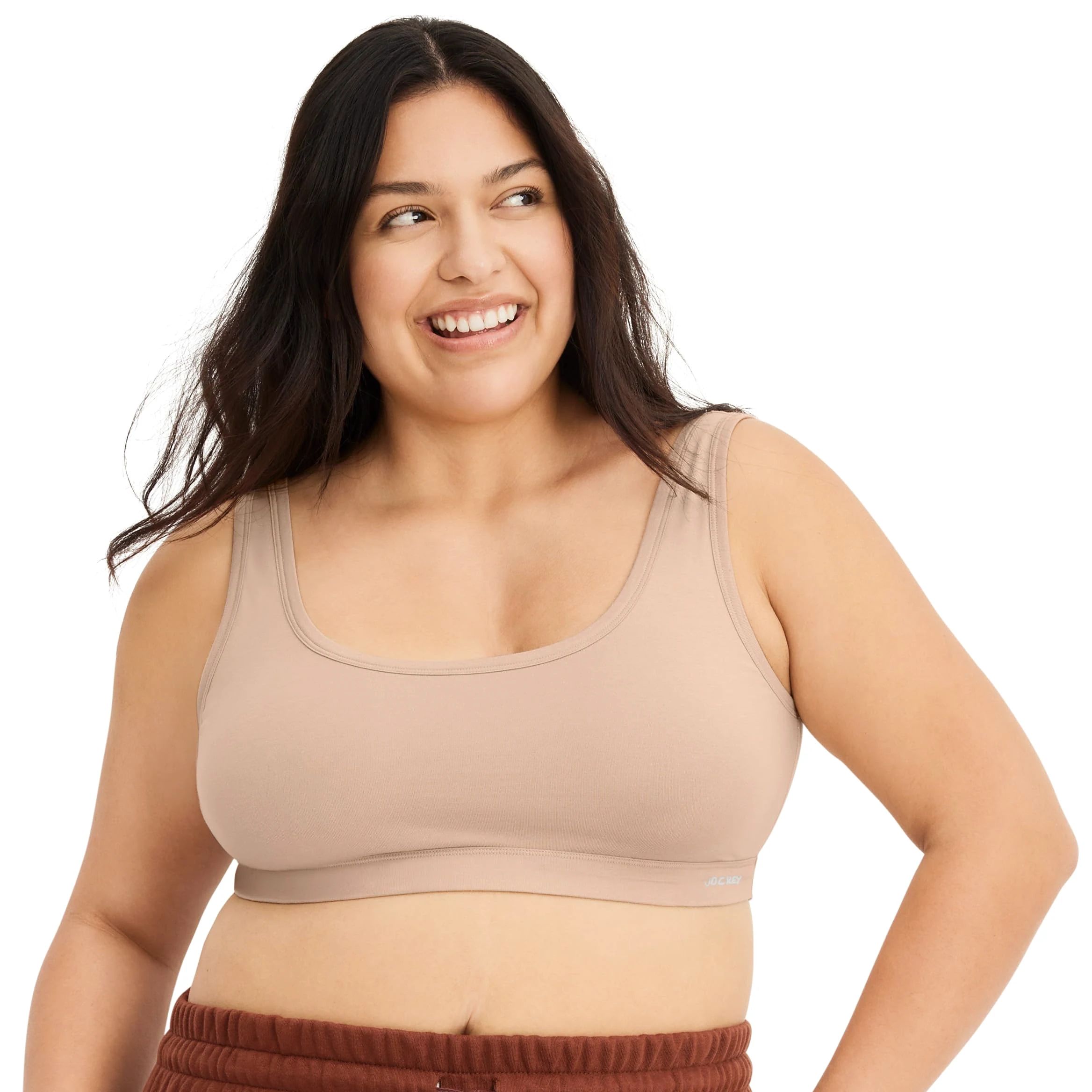 Jockey Sujetador de mujer de algodón orgánico elástico tirantes bralette