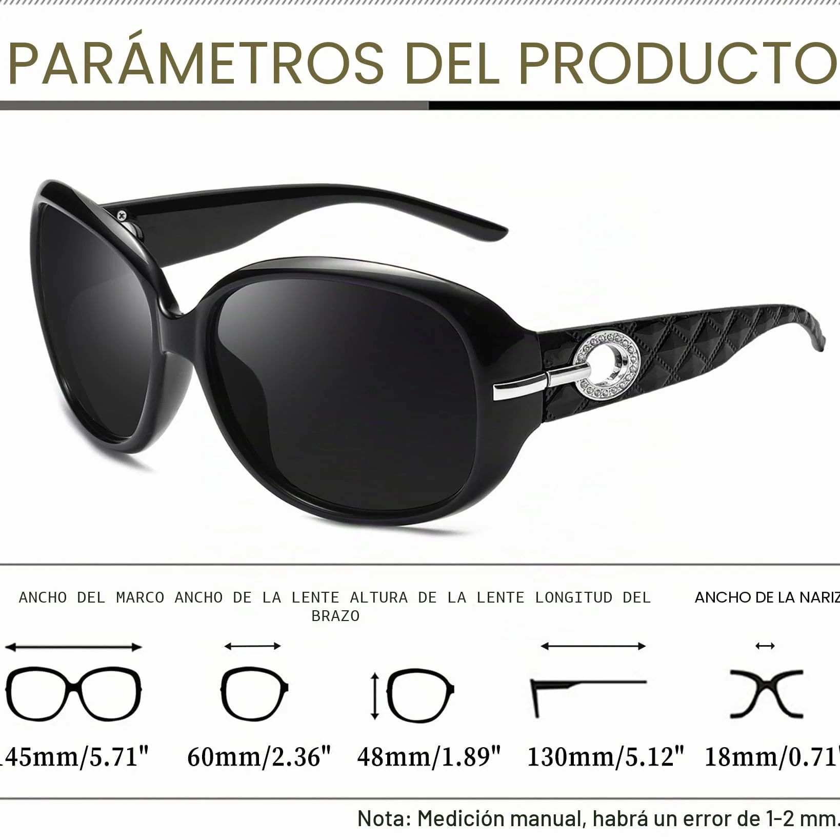 Joopin Gafas de Sol Mujer Polarizadas UV400 Grandes