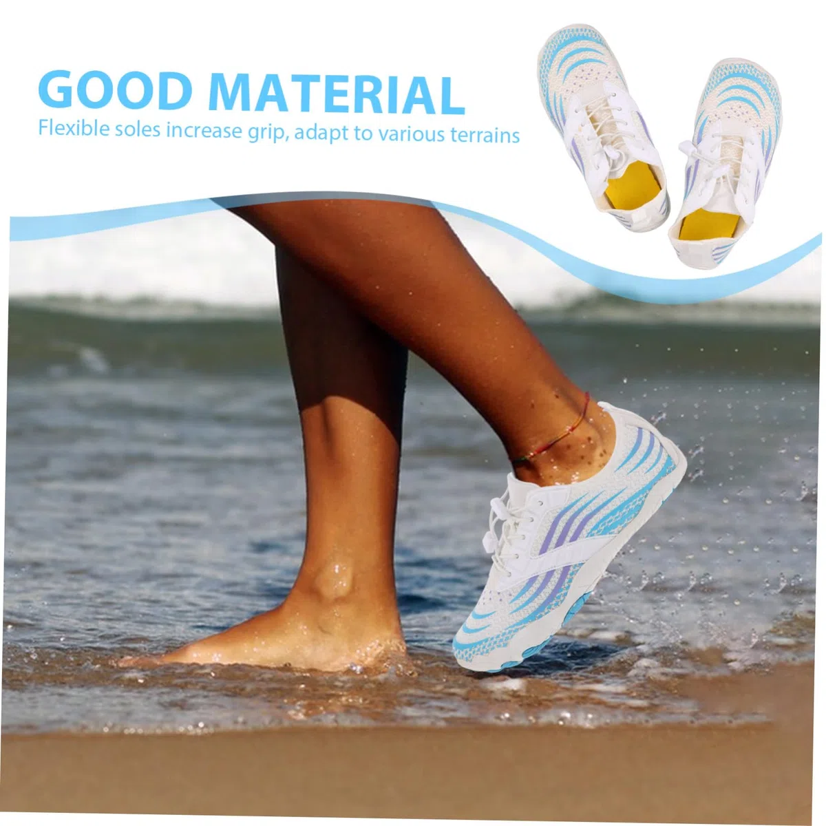 BESPORTBLE Zapatos Para El Océano Zapatos Para Agua Senderismo Calcetines Descalzos Para Caminar En El Agua Para Para Mujeres Acuáticos Para Mujeres