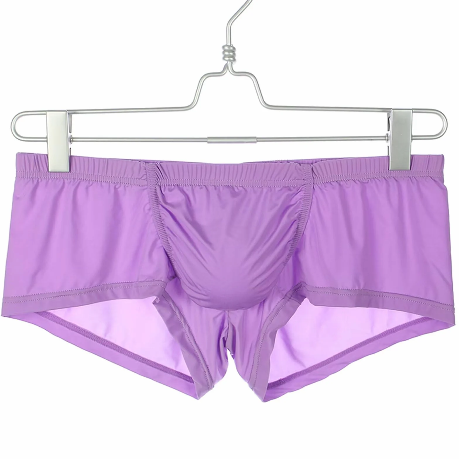 Pantalones cortos para hombre, calzoncillos bóxer de seda de hielo transpirables