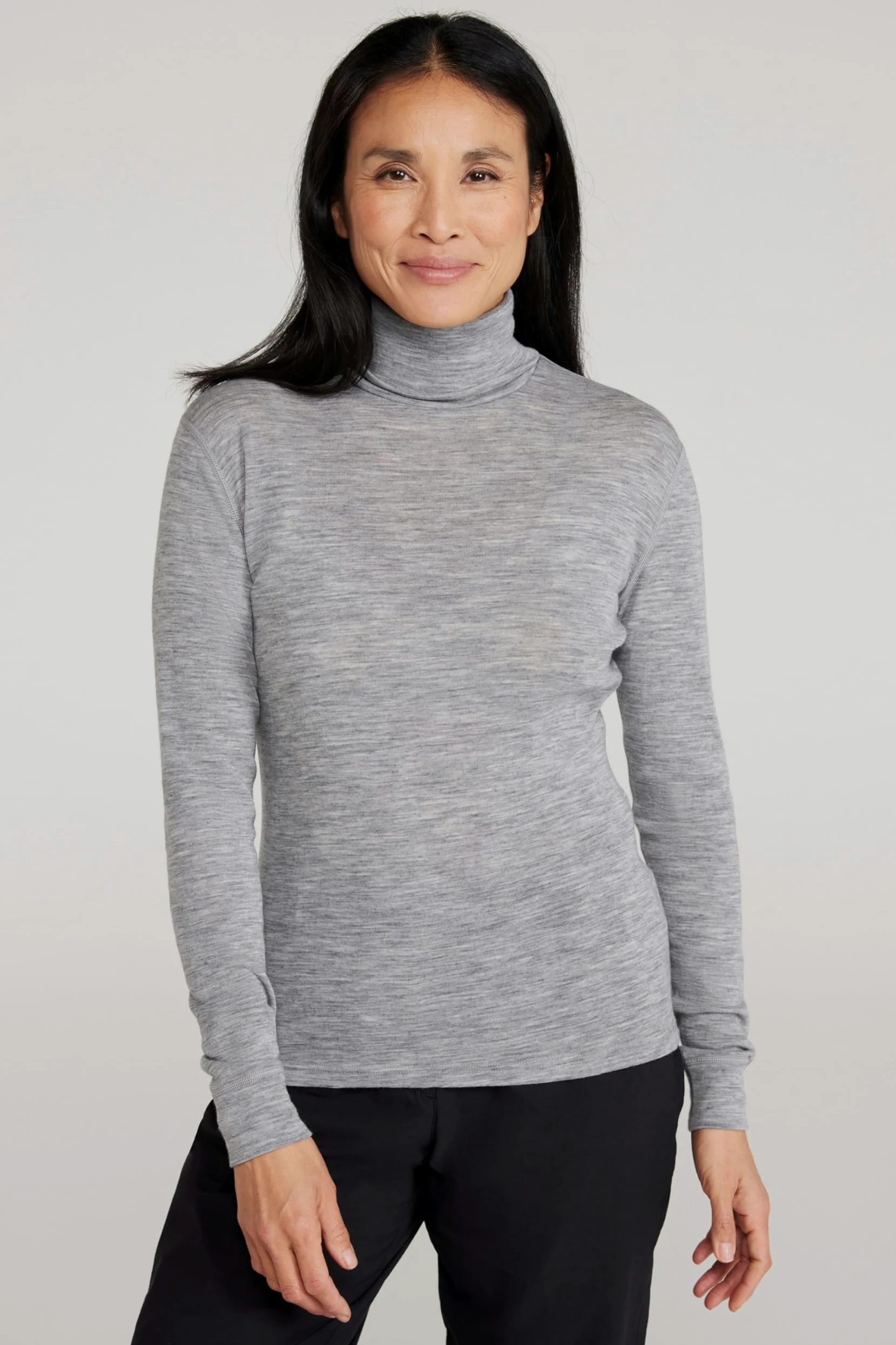 Mountain Warehouse Top de Merino de Cuello Alto para Mujer - Capa Interior antibacteriana, absorción y Secado rápidos - Ideal para Acampar en Invierno y Senderismo