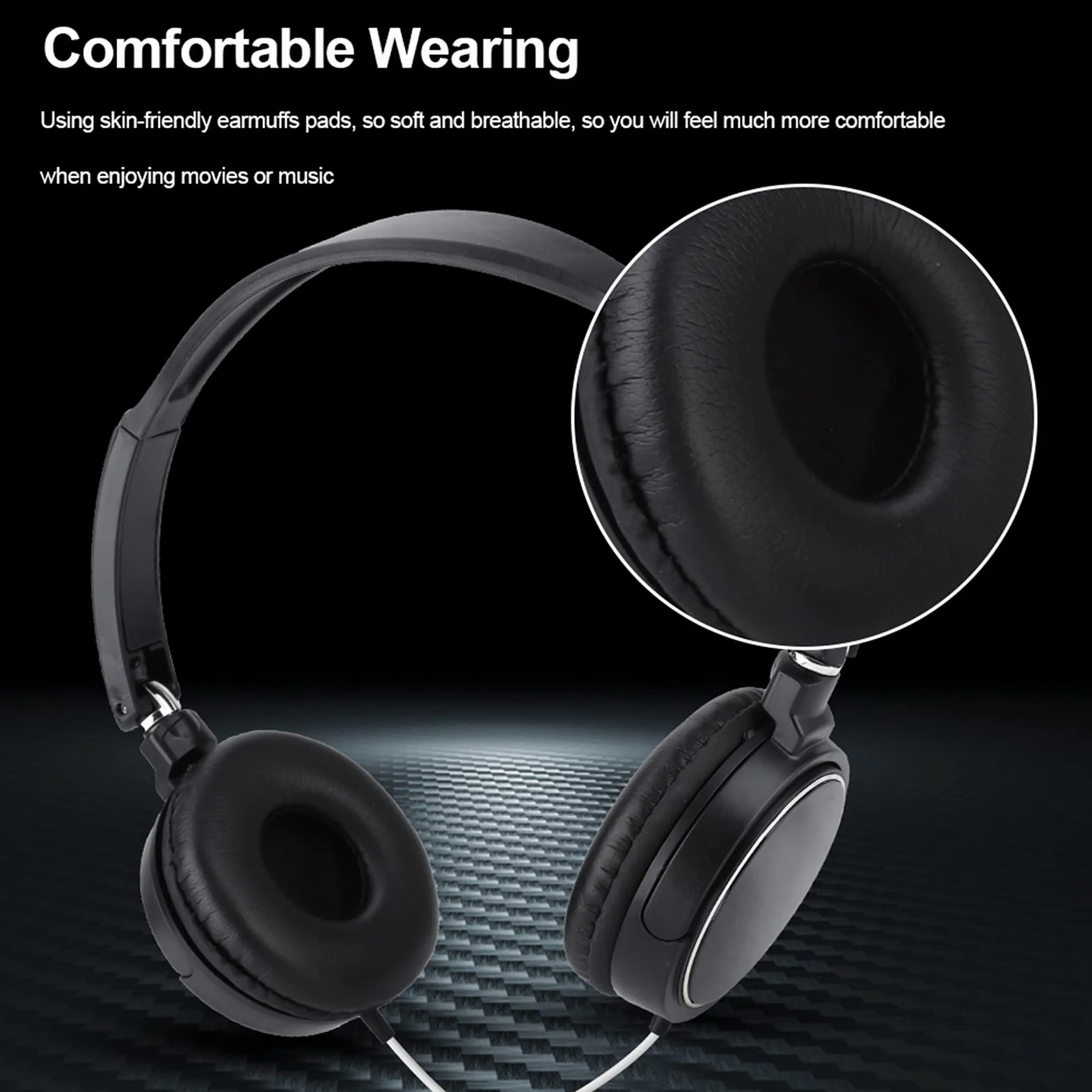 Snufeve6 Auriculares con Cable, Fáciles de Ajustar, Ligeros, Plegables Y Compactos, Auriculares de Alta Fidelidad con Diadema Ajustable para Niños Y Niñas para Disfrutar de Películas o Música.