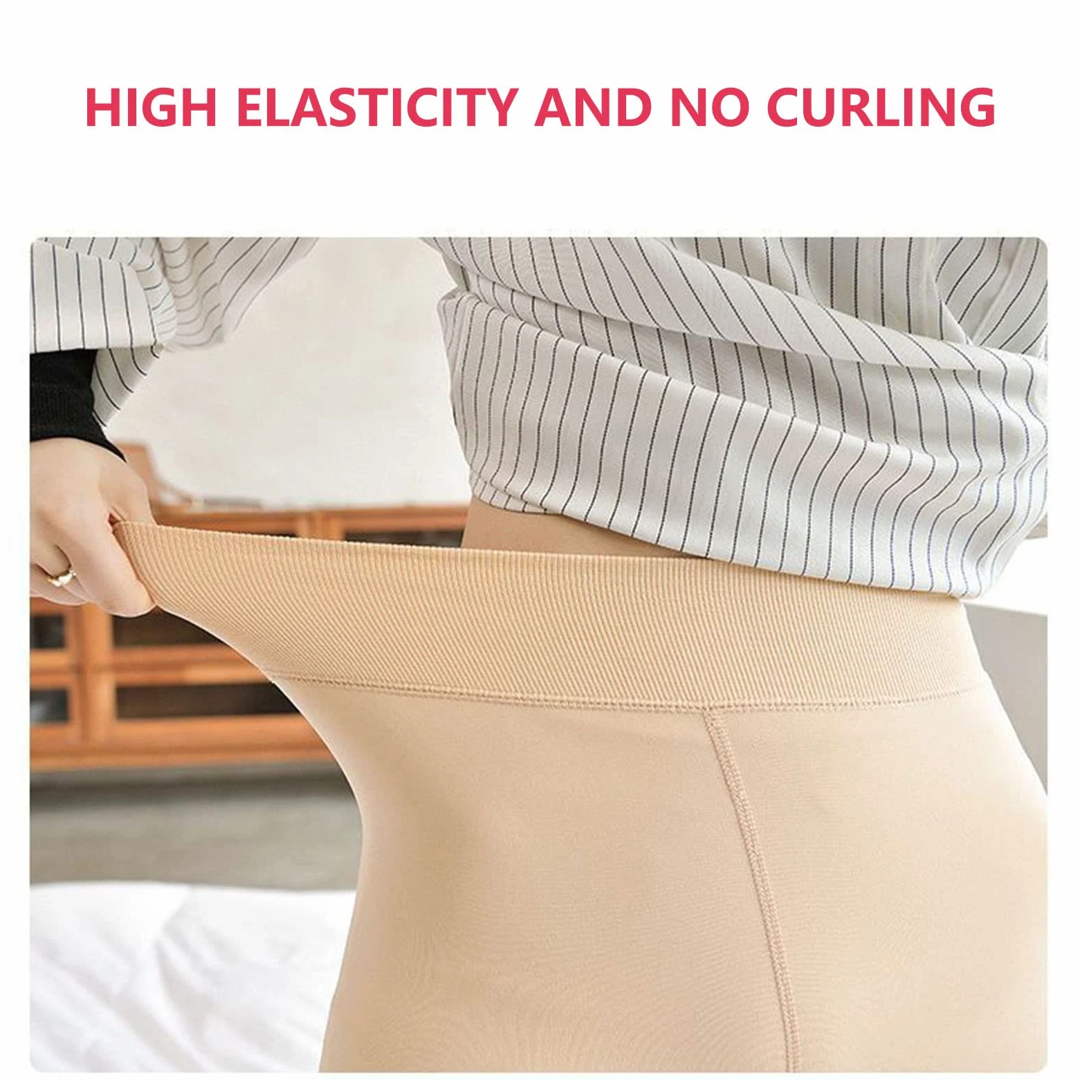 2 Piezas Medias Termicas Mujer Translucidas Medias Mágicas De Forro Polar Térmico Medias Forro Polar Invierno, Pantys Invierno Súper Elástico Deep skin-300g